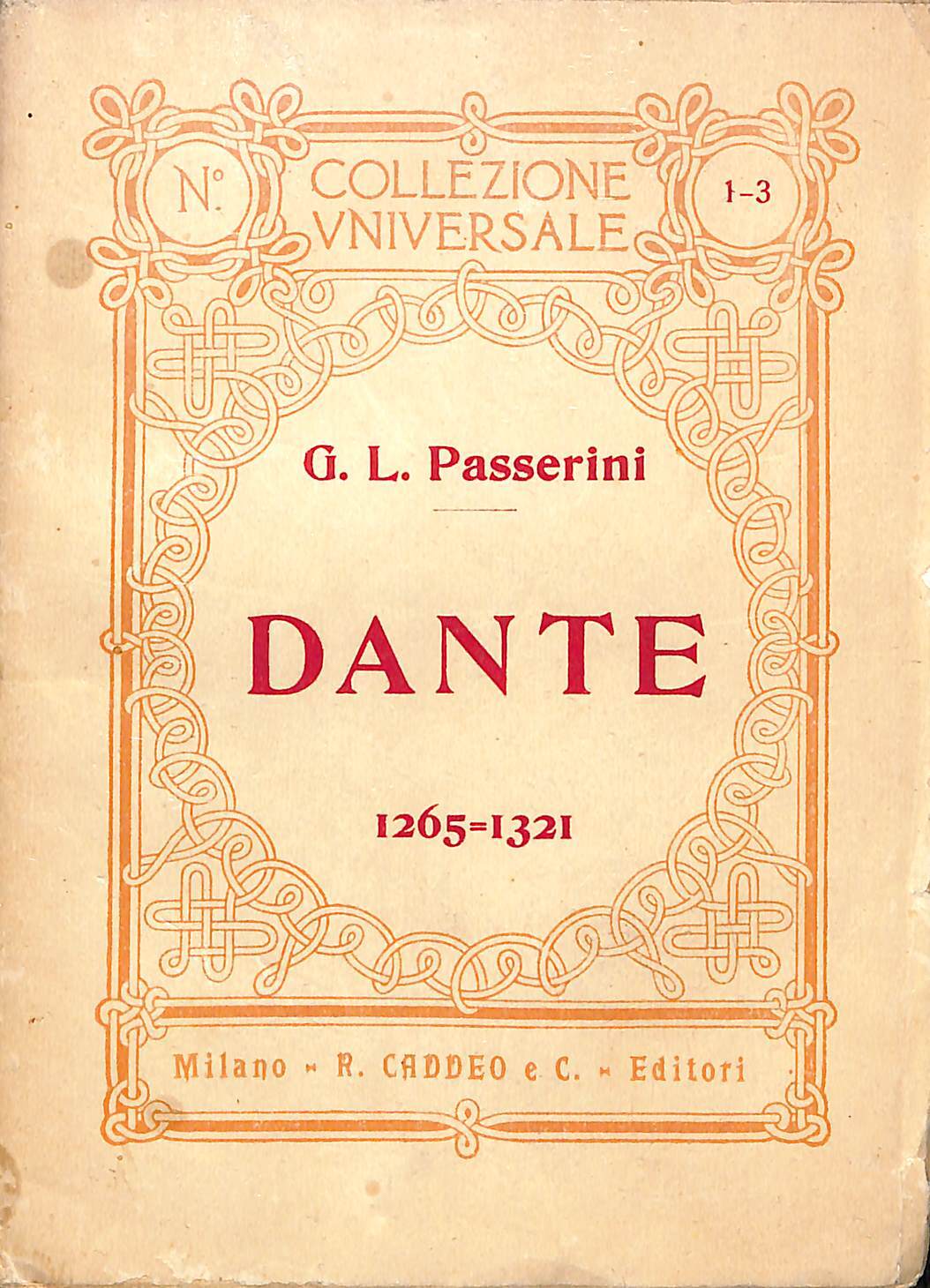 Dante (1265-1321) : note biografiche e storiche