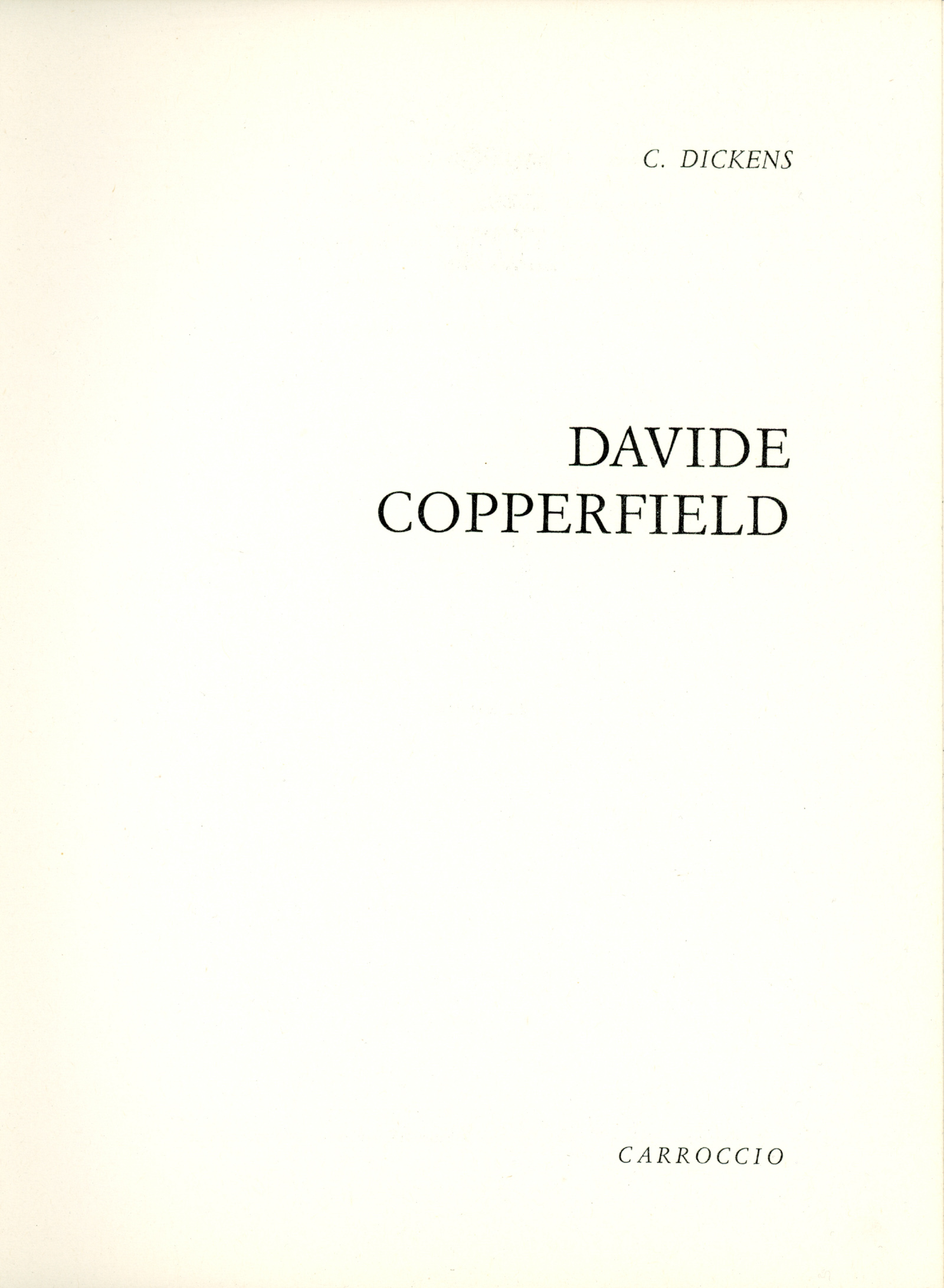 Davide Copperfield