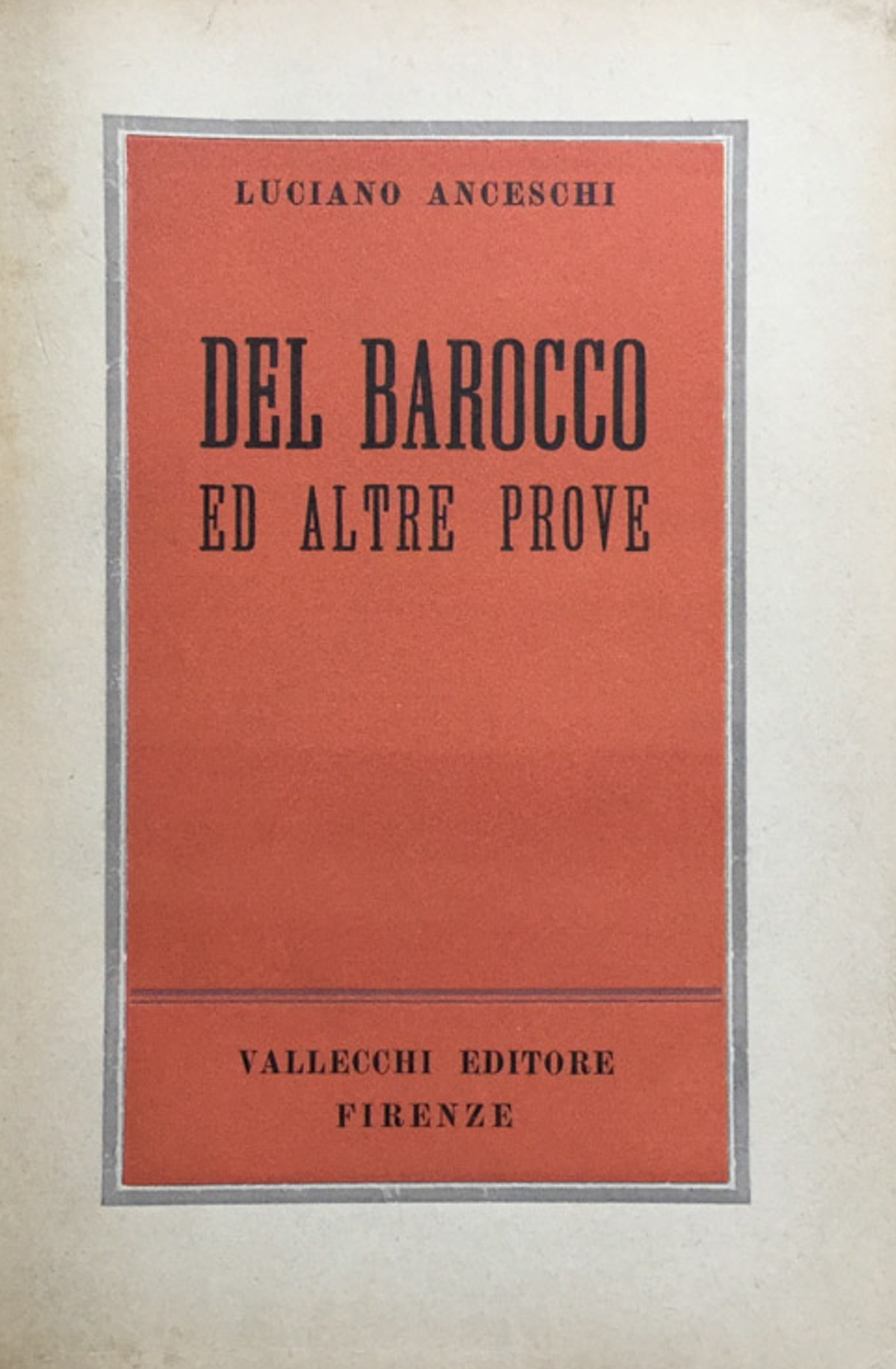 Del Barocco ed altre prove