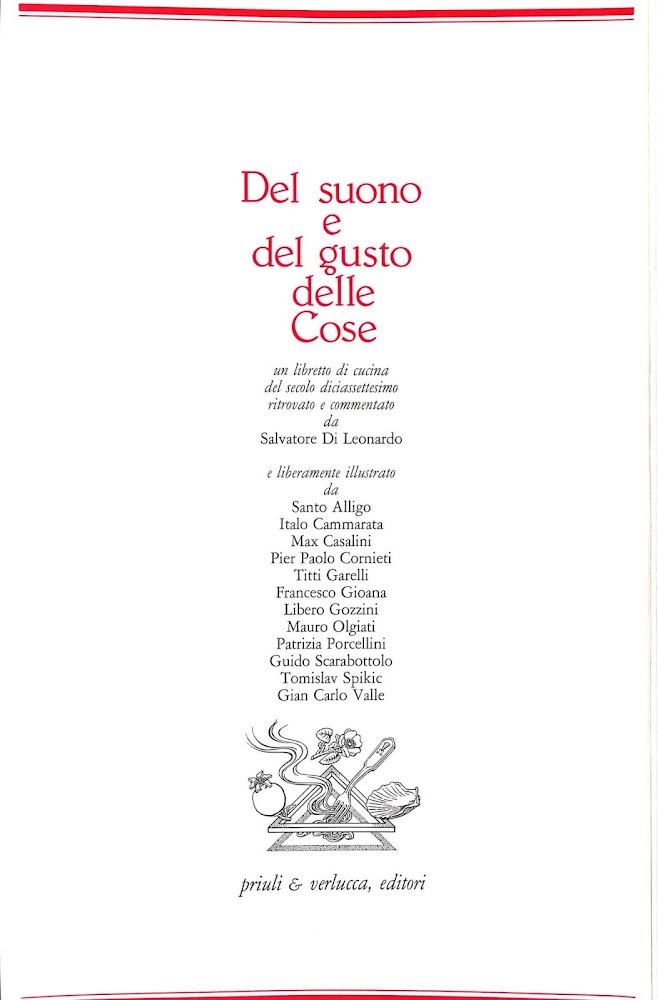 Del suono e del gusto delle cose. Un libretto di …