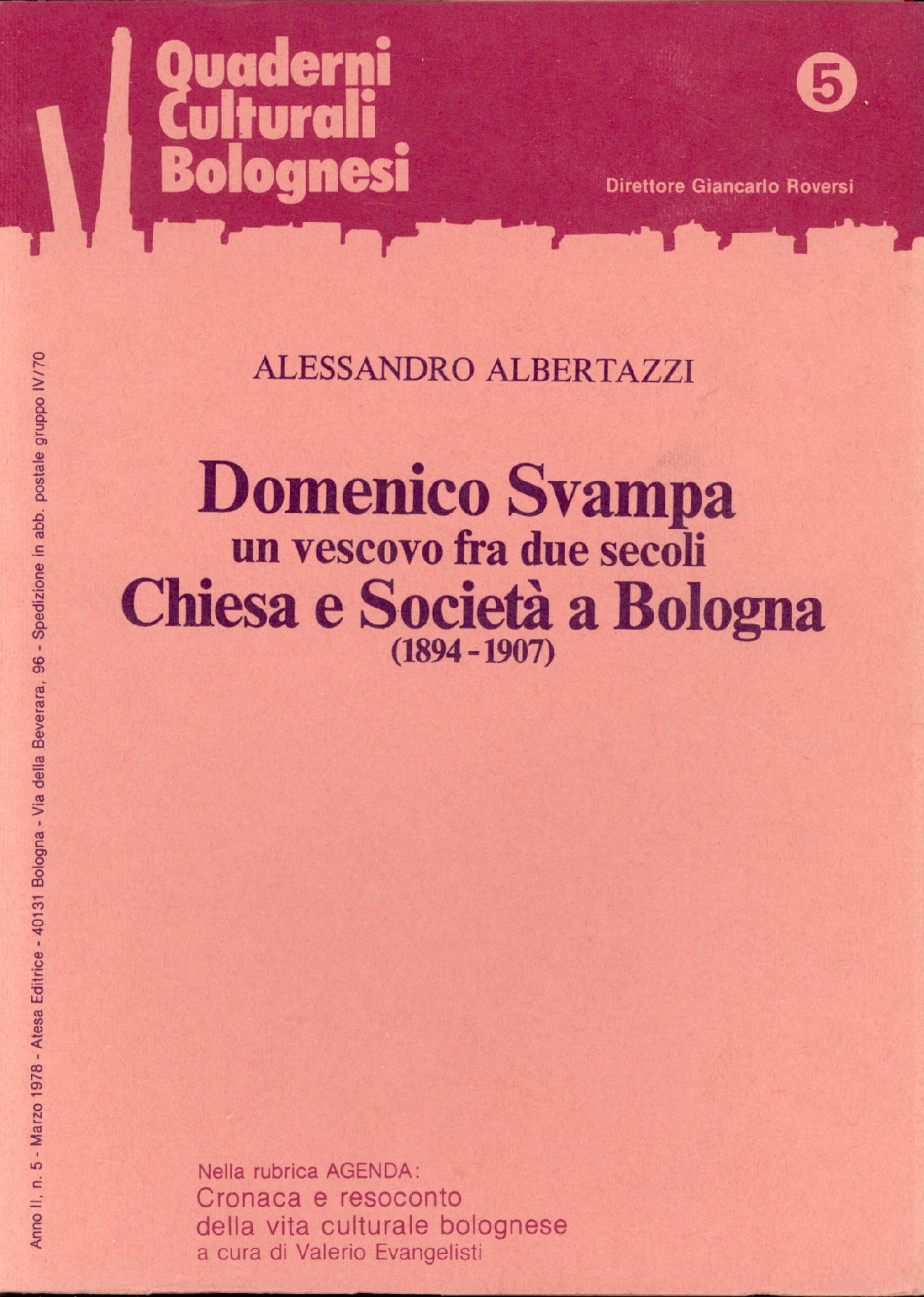 Domenico Svampa : un vescovo fra due secoli. Chiesa e …