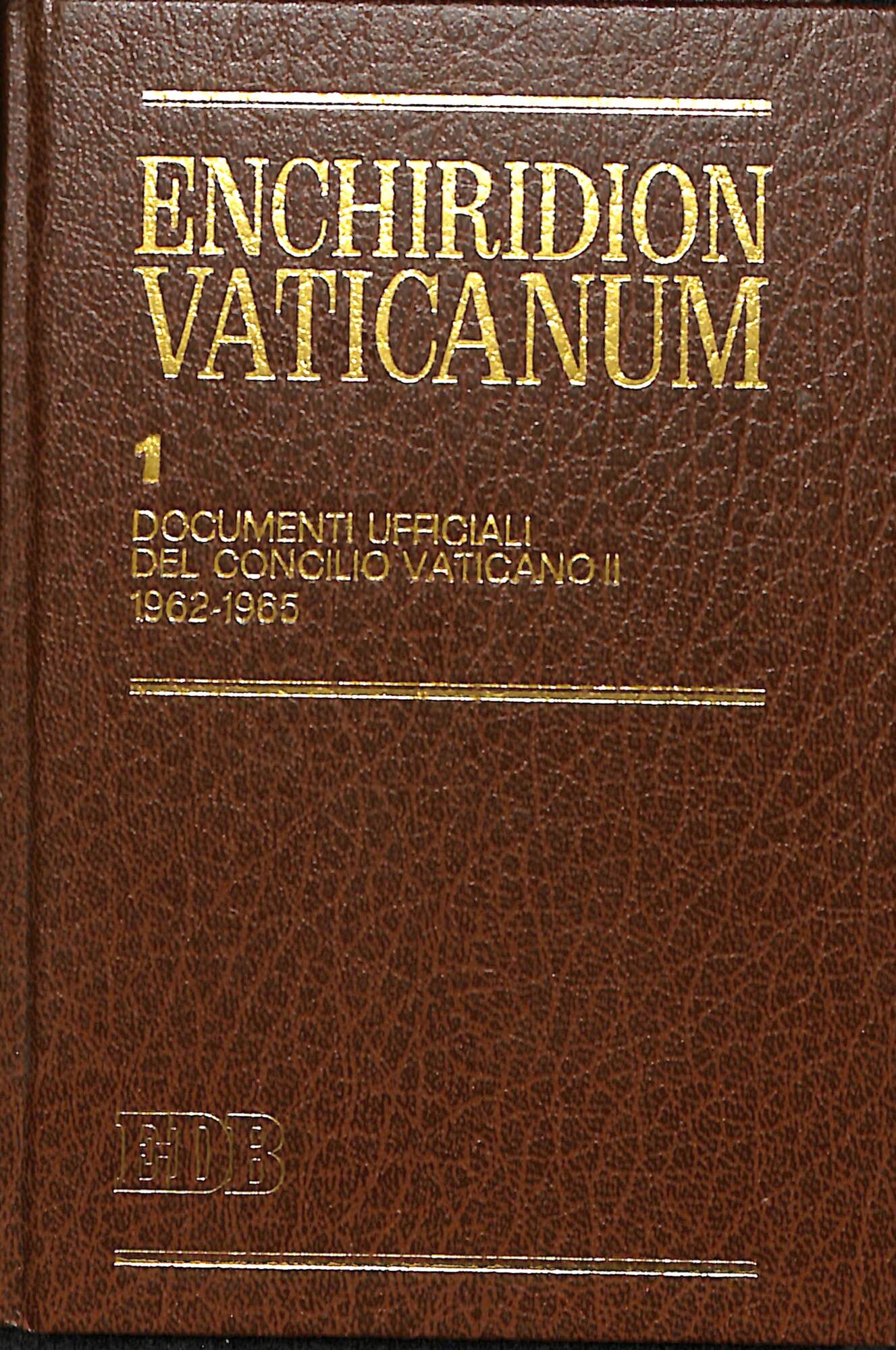 Enchiridion Vaticanum. Documenti ufficiali del Concilio Vaticano 1. 1962-1965