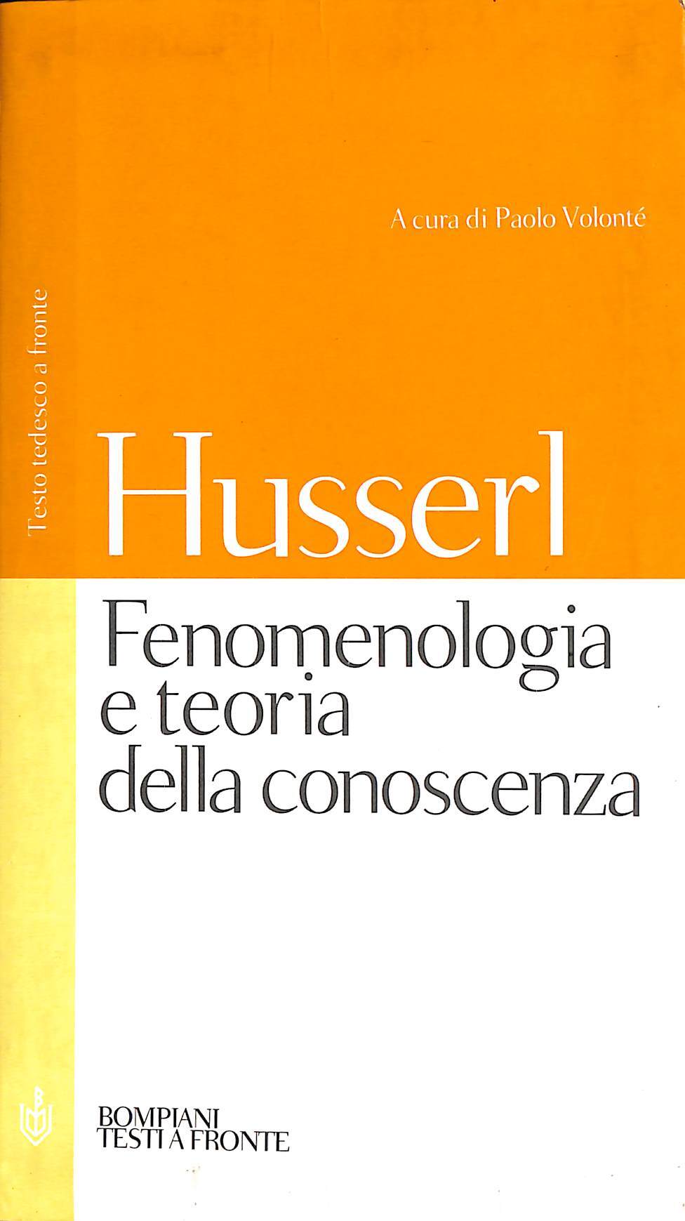 Fenomenologia e teoria della conoscenza
