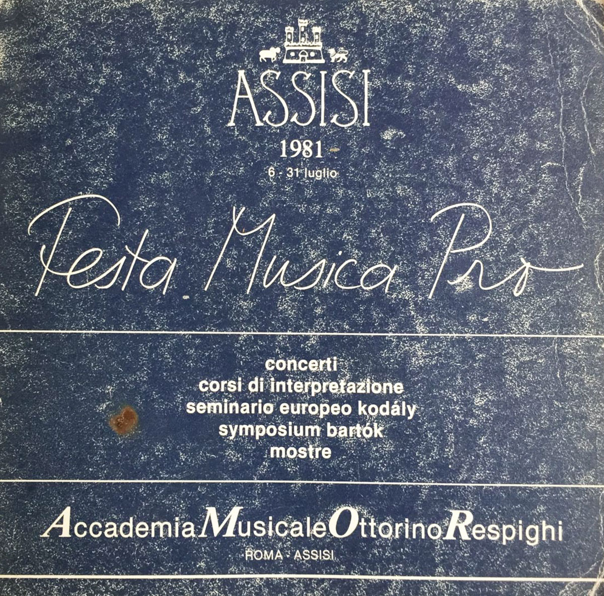 Festa musica Pro Assisi 1981