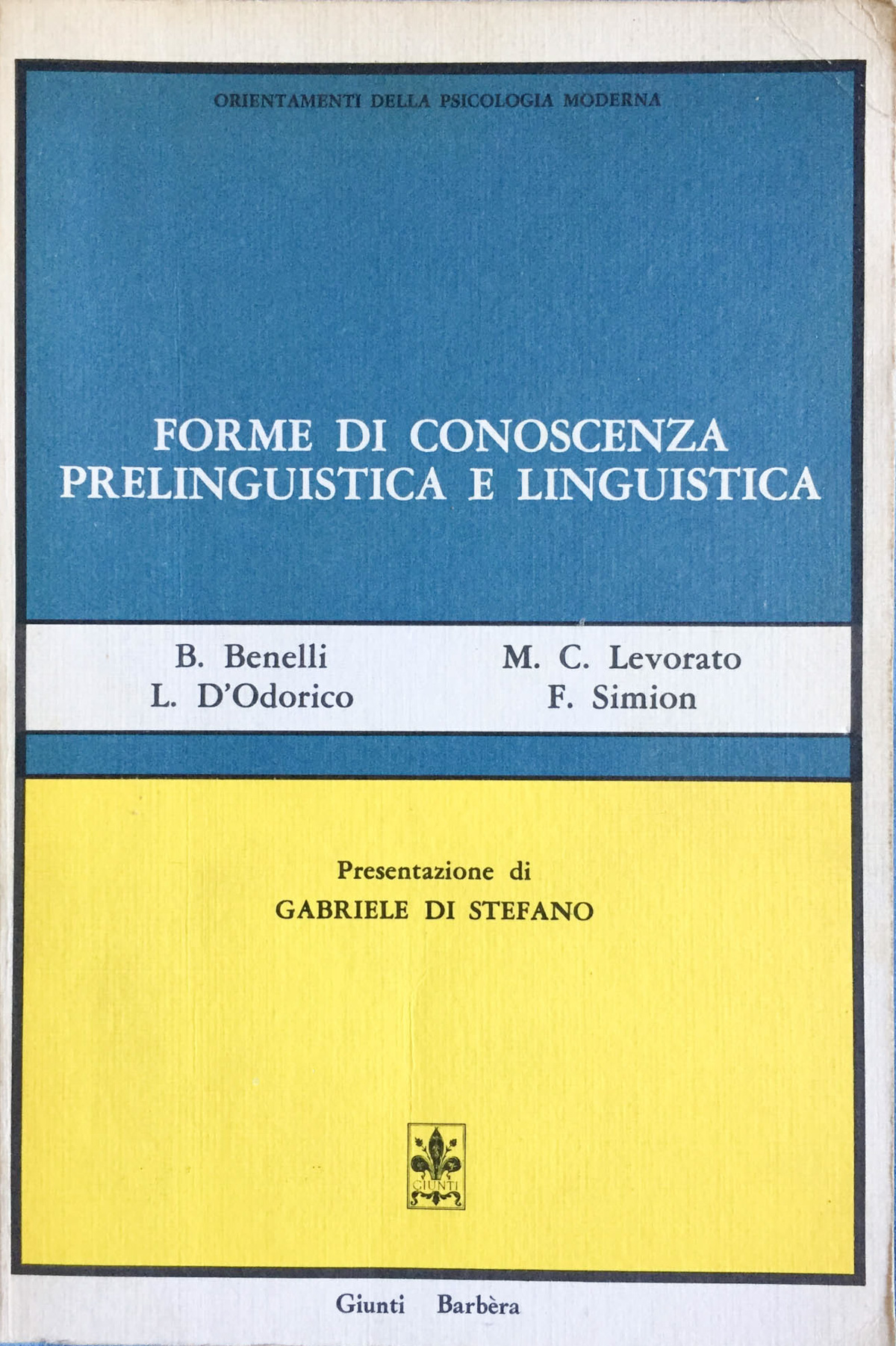 Forme di conoscenza prelinguistica e linguistica