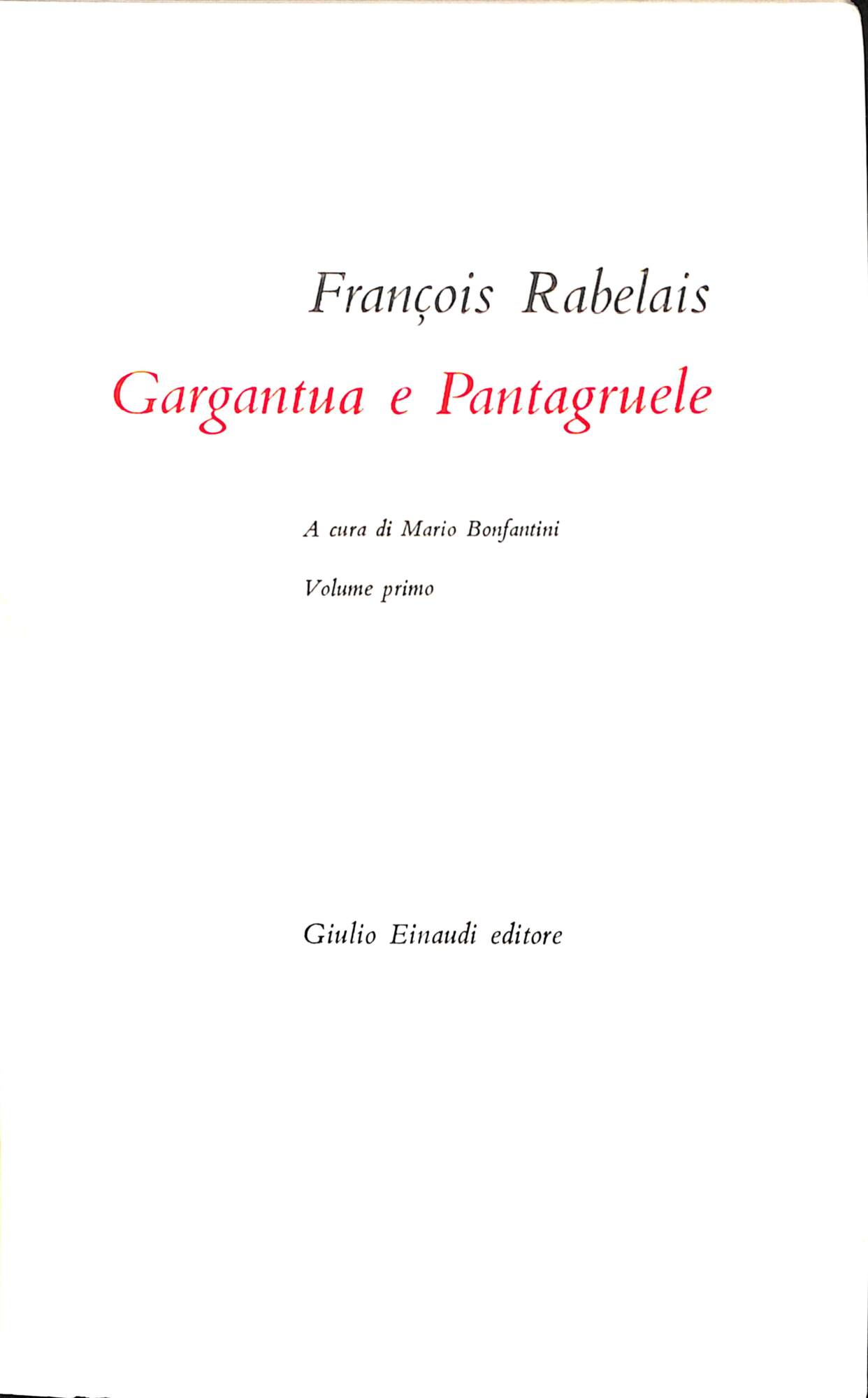 Gargantua e Pantagruele