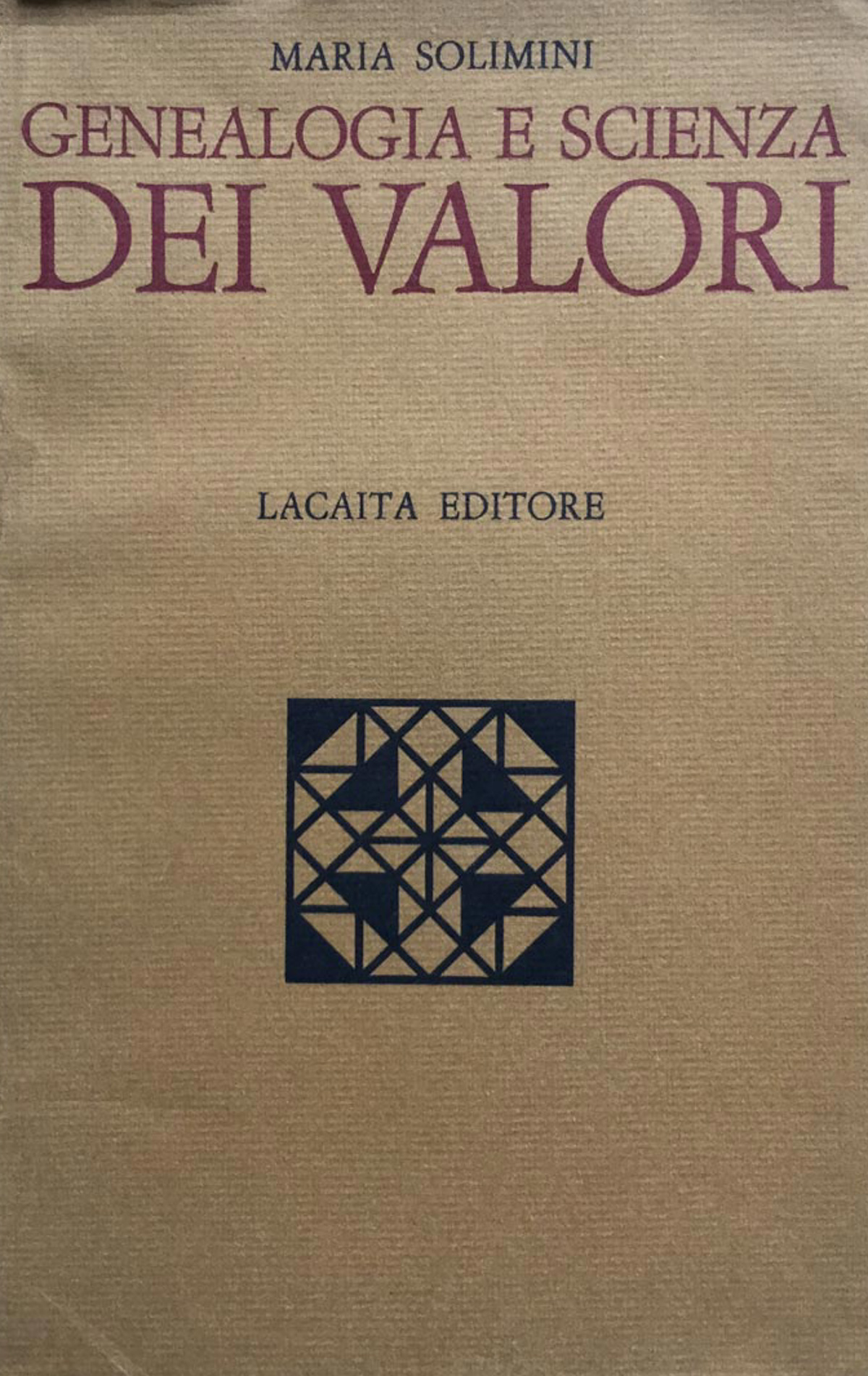 Genealogia e scienza dei valori