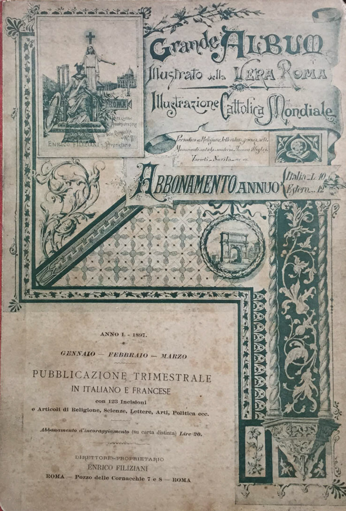 Grande Album illustrato della vera Roma Illustrazione Cattolica Mondiale