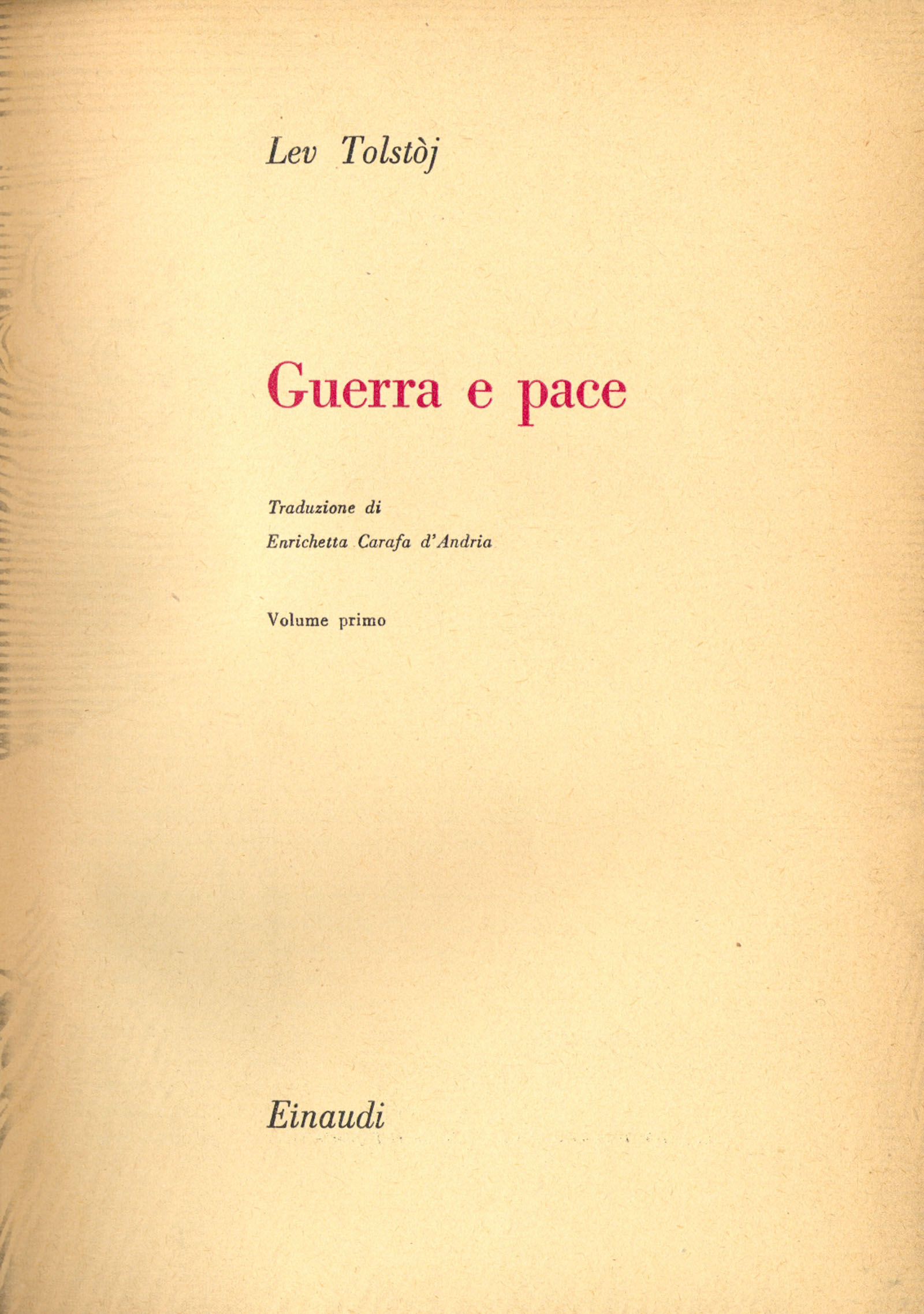 Guerra e pace