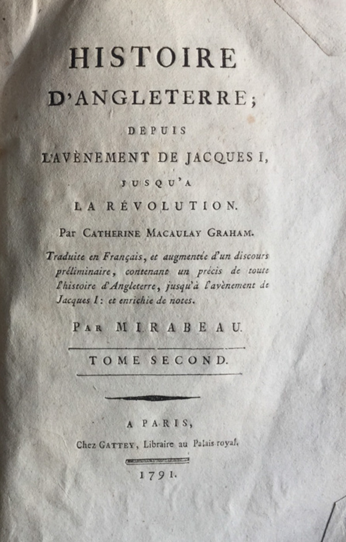 Histoire d'Angleterre depuis L'avenement de Jacques I jusq'a la revolution. …