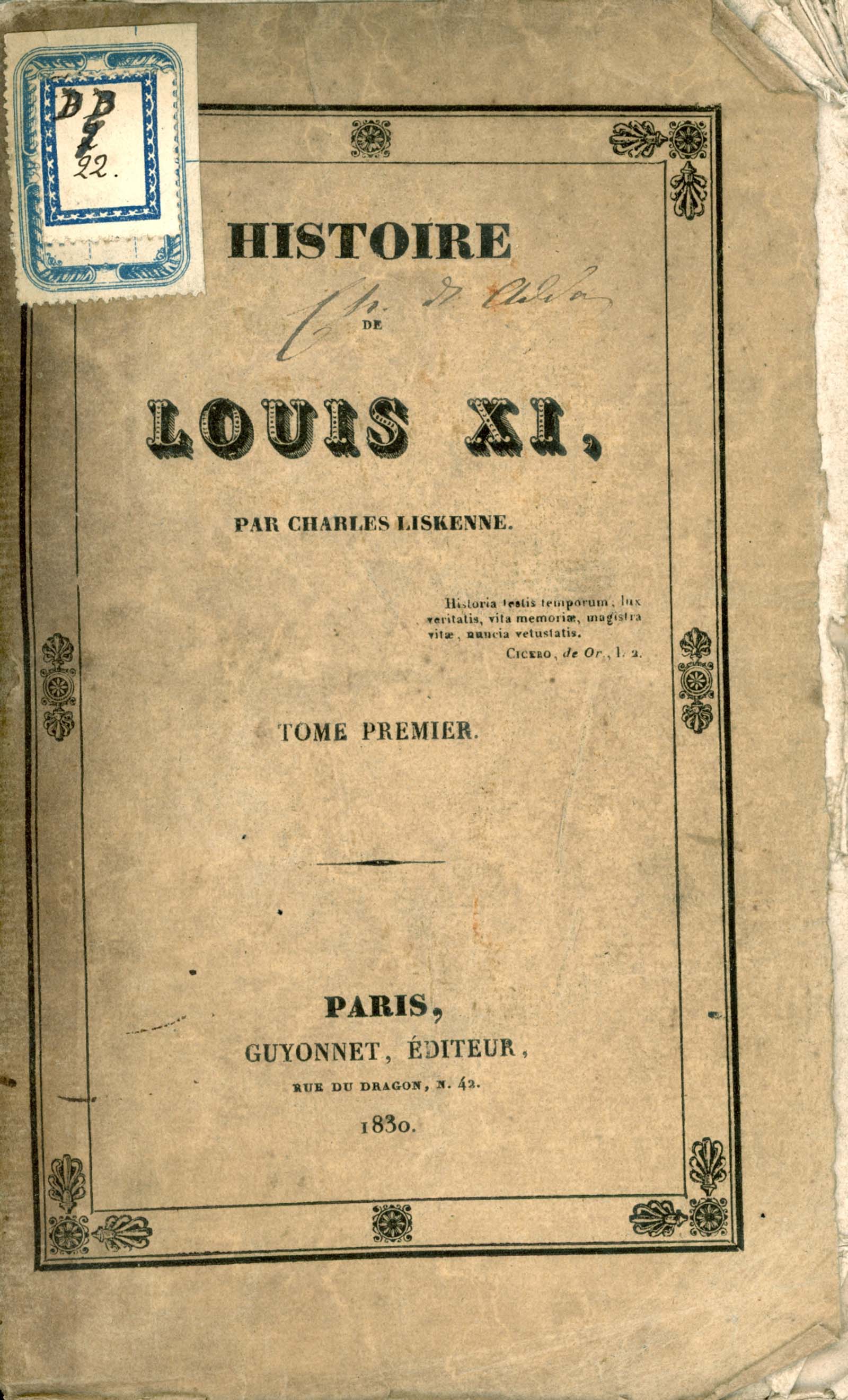 Histoire de Louis XI