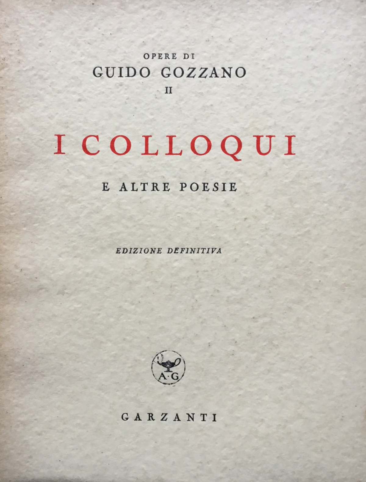 I colloqui e altre poesie