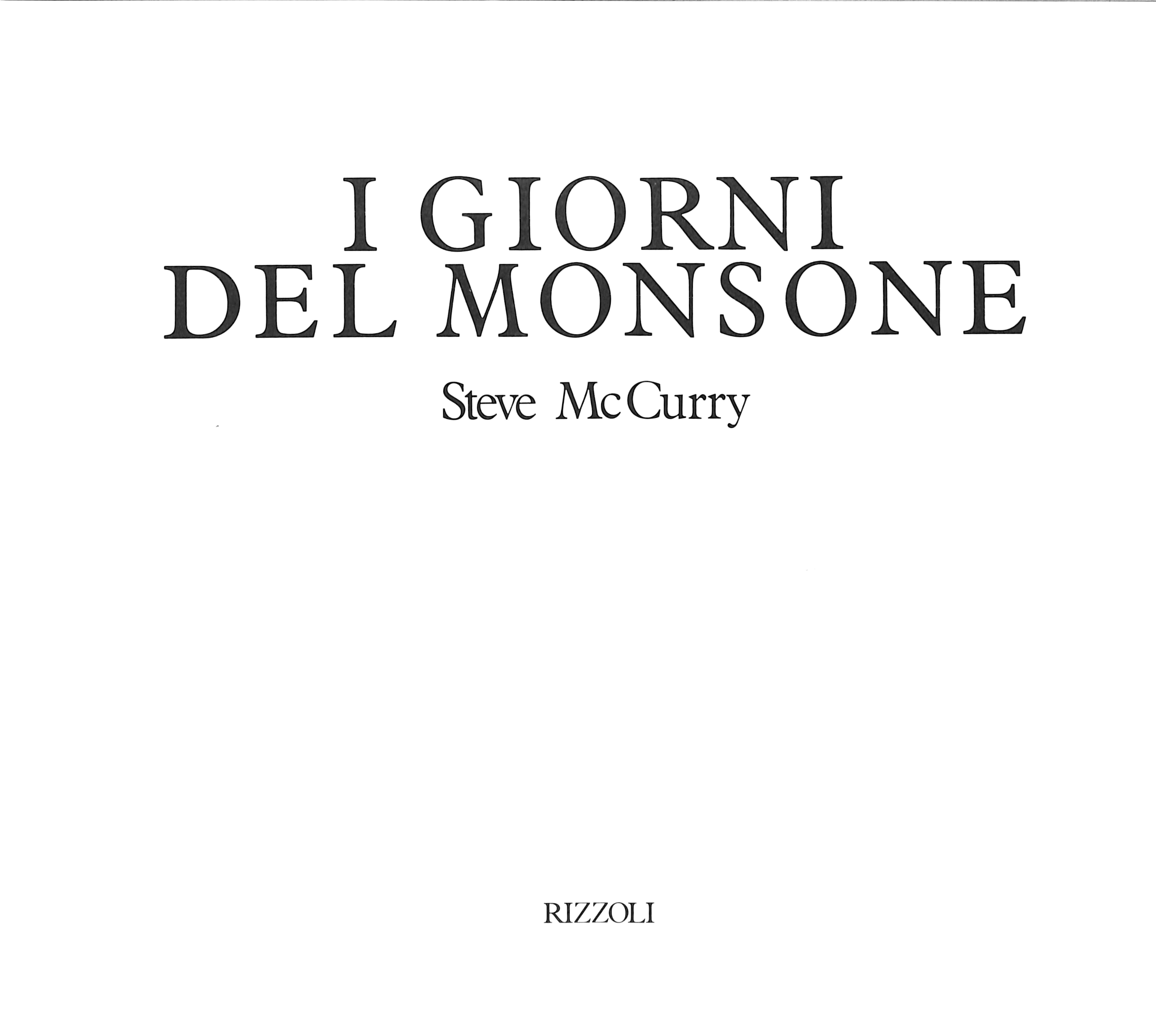I giorni del monsone