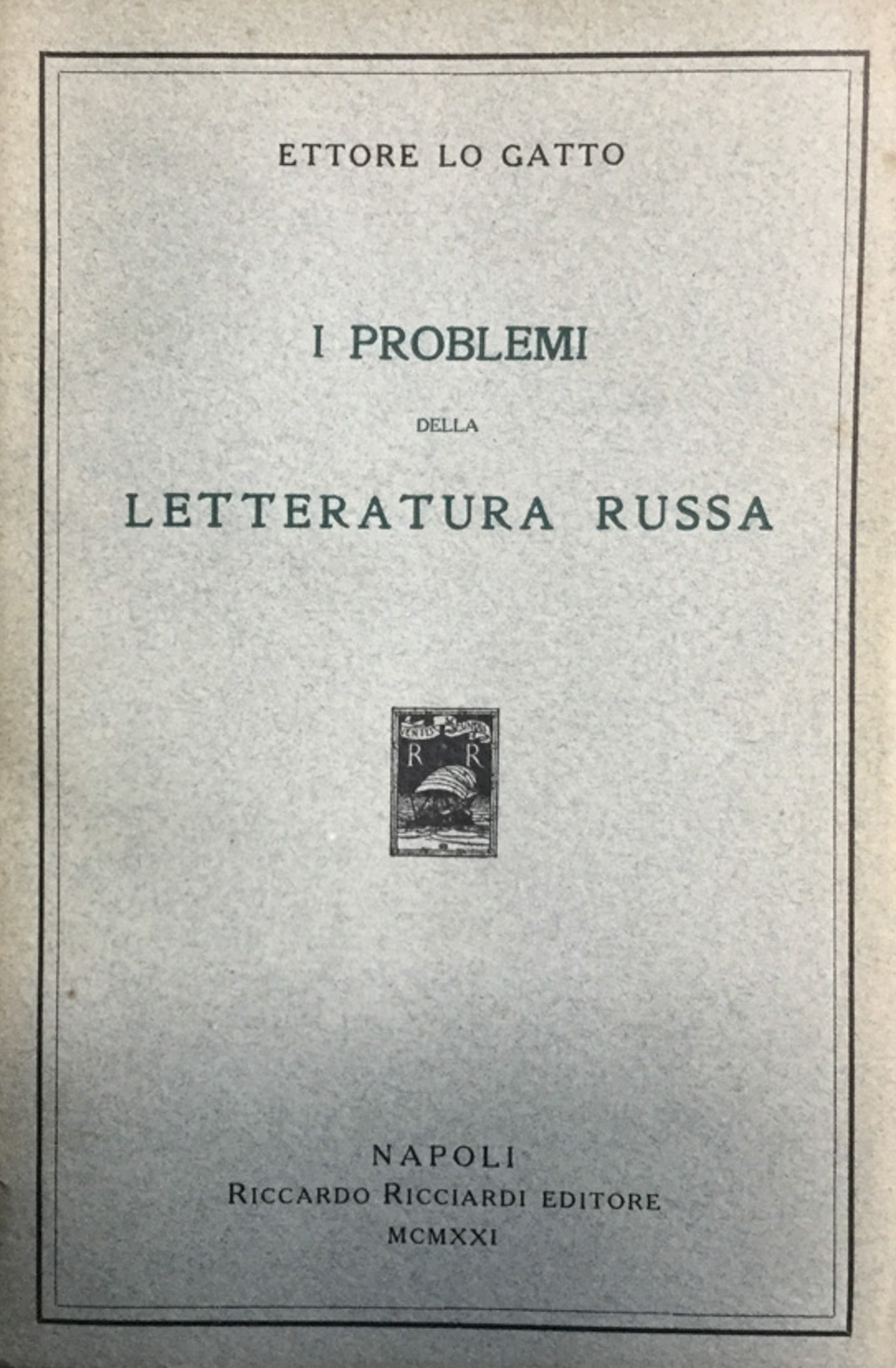 I problemi della letteratura russa