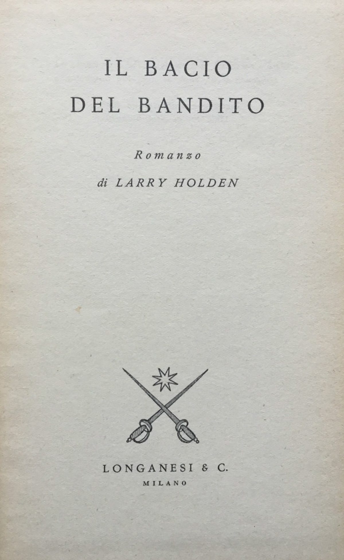 Il bacio del bandito