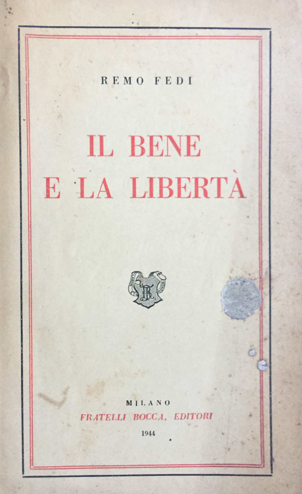 Il bene e la libertà