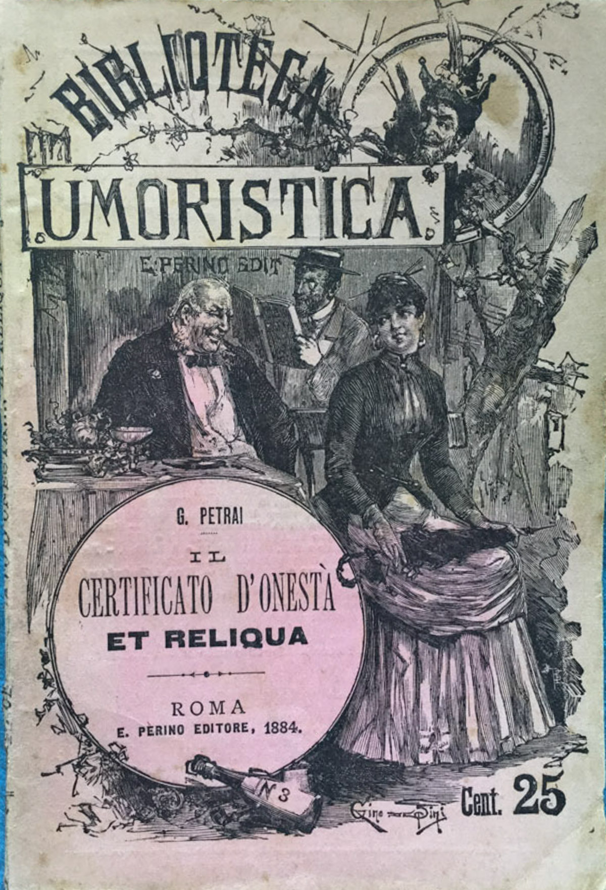 Il certificato d'onestà .Et reliqua.