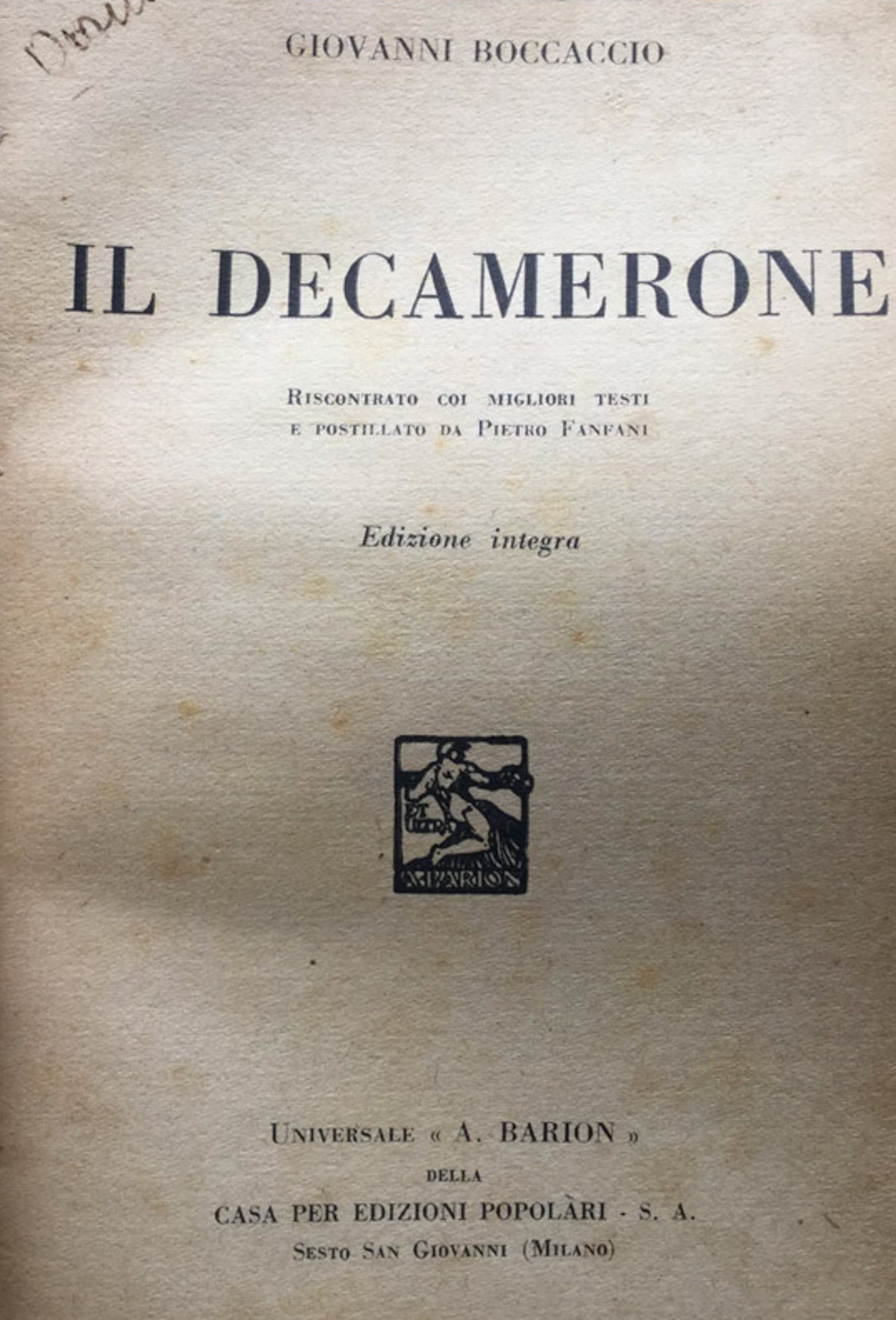 Il Decamerone