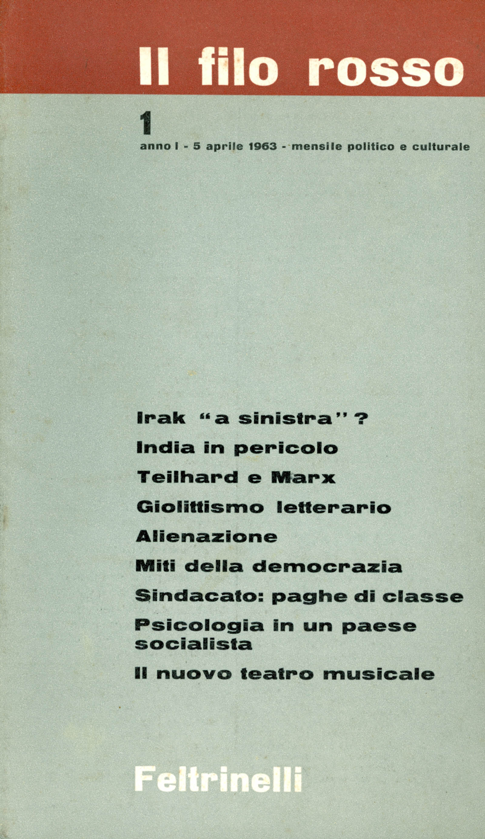 Il filo rosso 1963