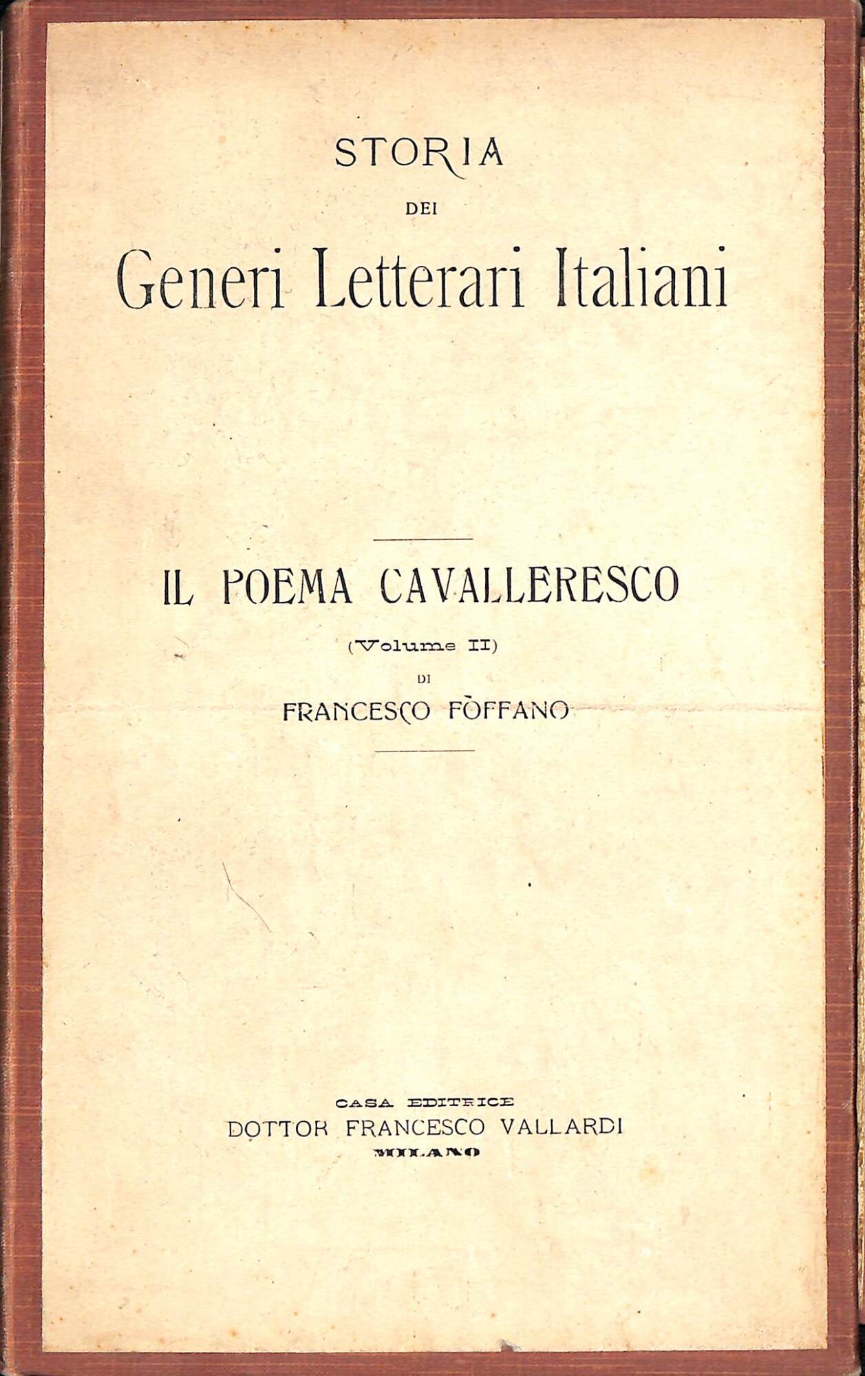 Il poema cavalleresco. Vol. 2