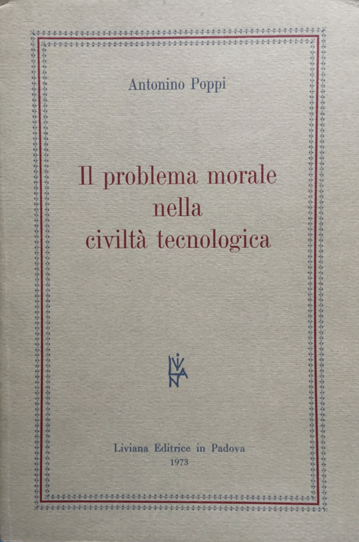 Il problema morale nella civiltà tecnologica