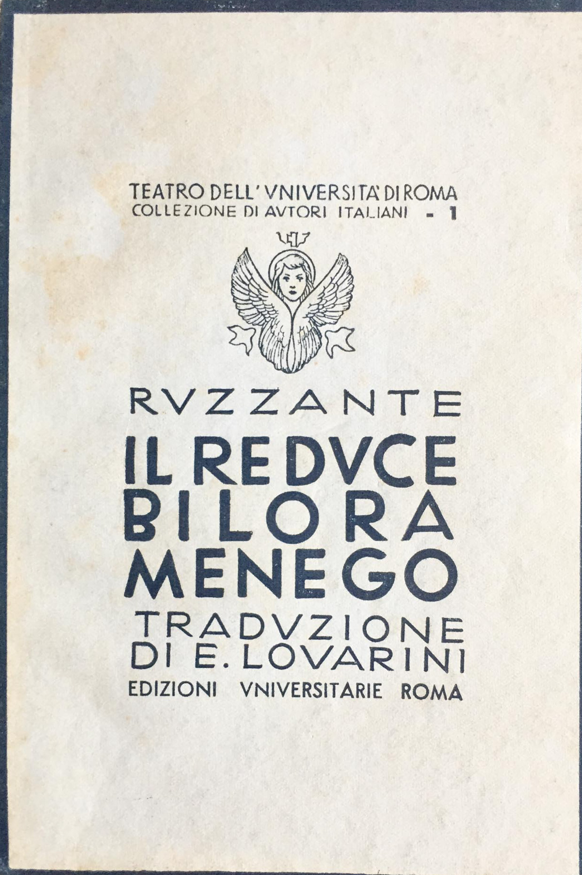 Il reduce Bilora Menego