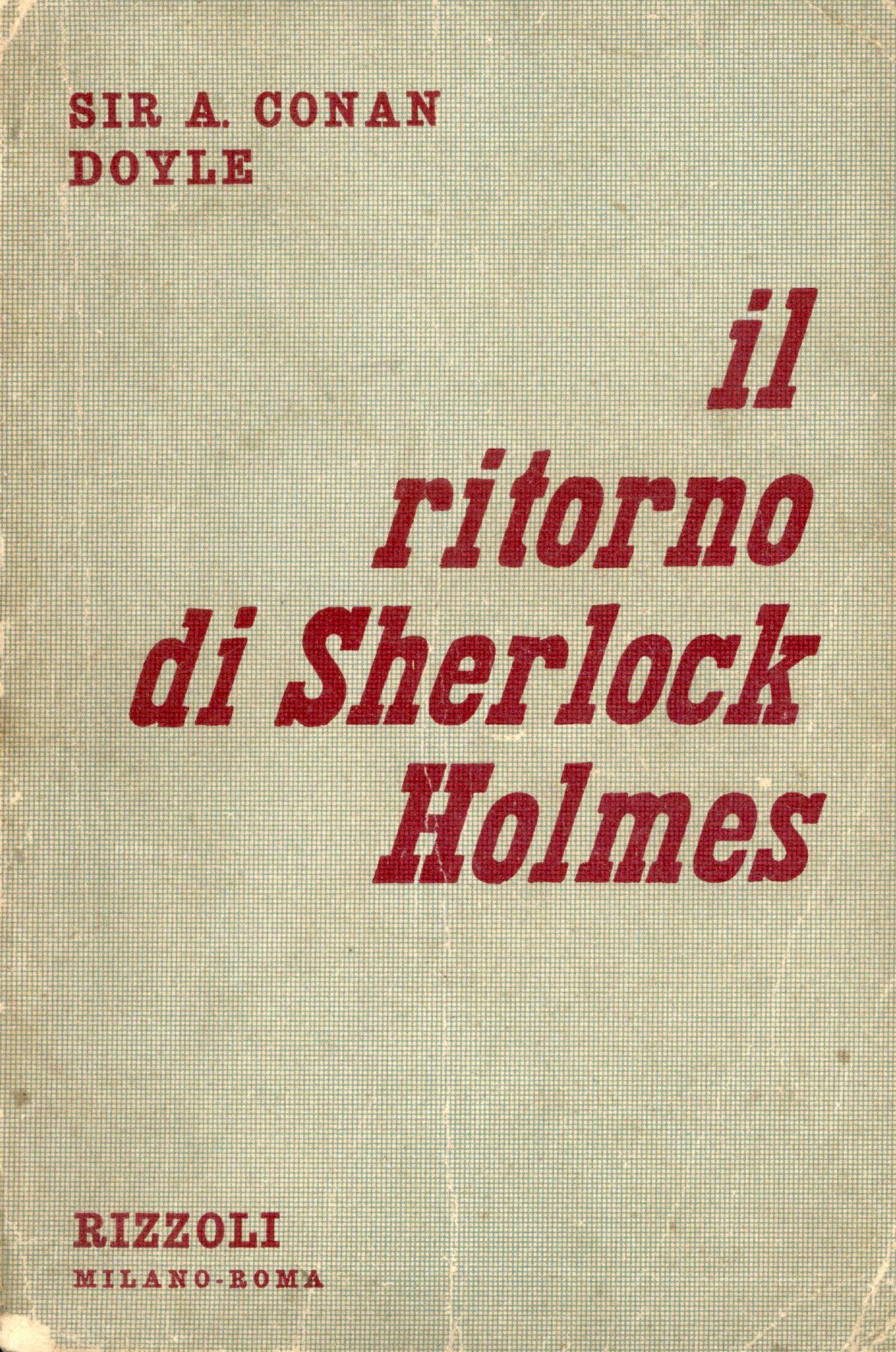 Il ritorno di Sherlock Holmes