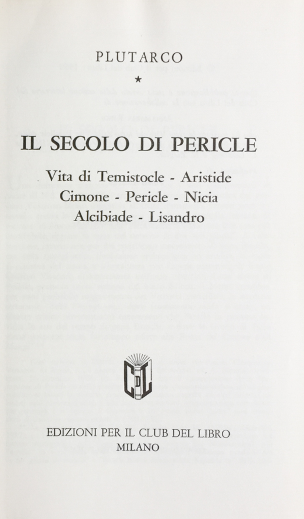 Il secolo di Pericle