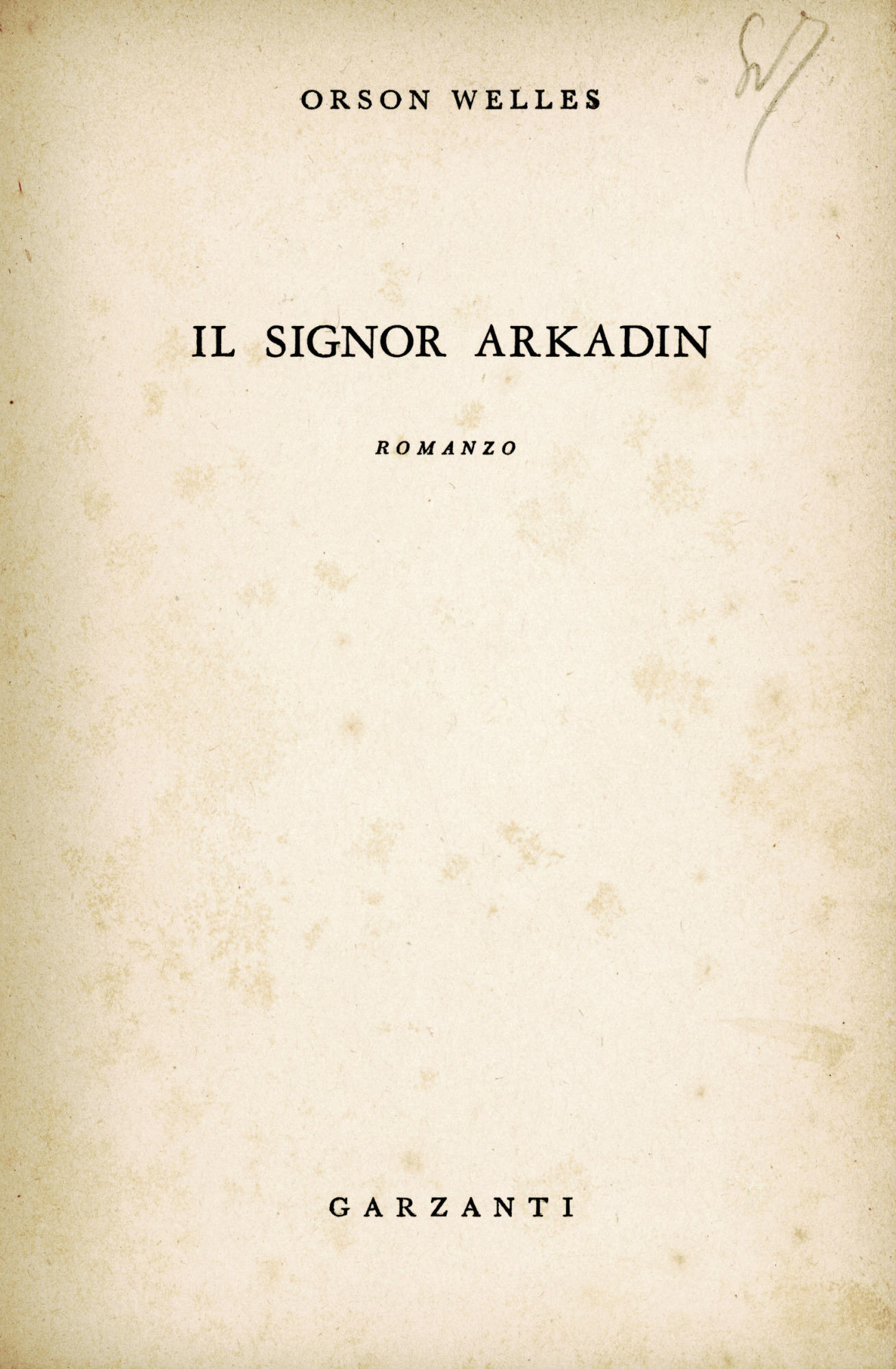 Il signor Arkadin