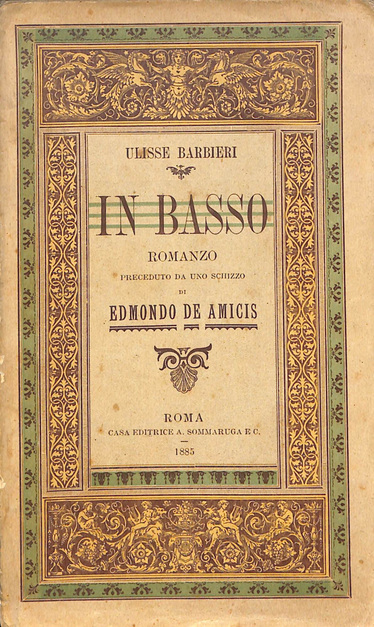 In basso : romanzo