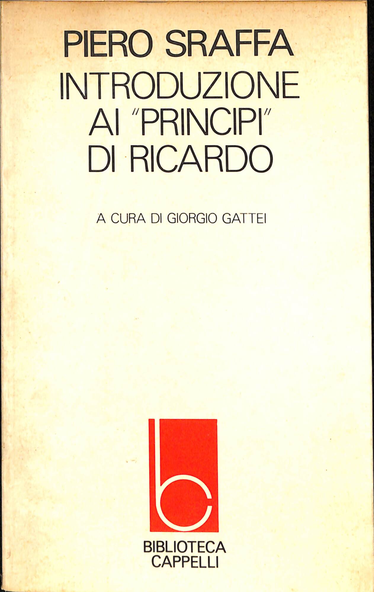 Introduzione ai Principi di Ricardo