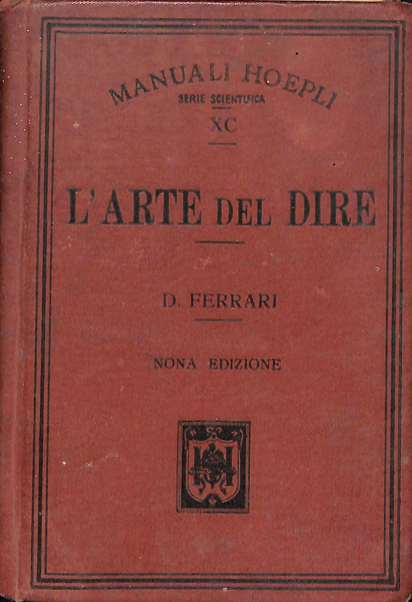 L'arte del dire : manuale di retorica per lo studente …