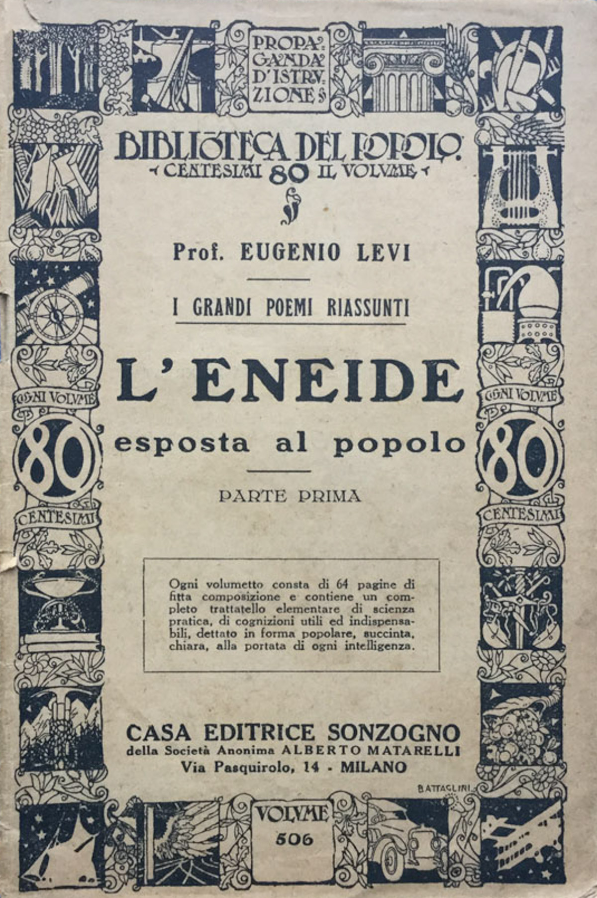 L'Eneide esposta al popolo. Parte prima