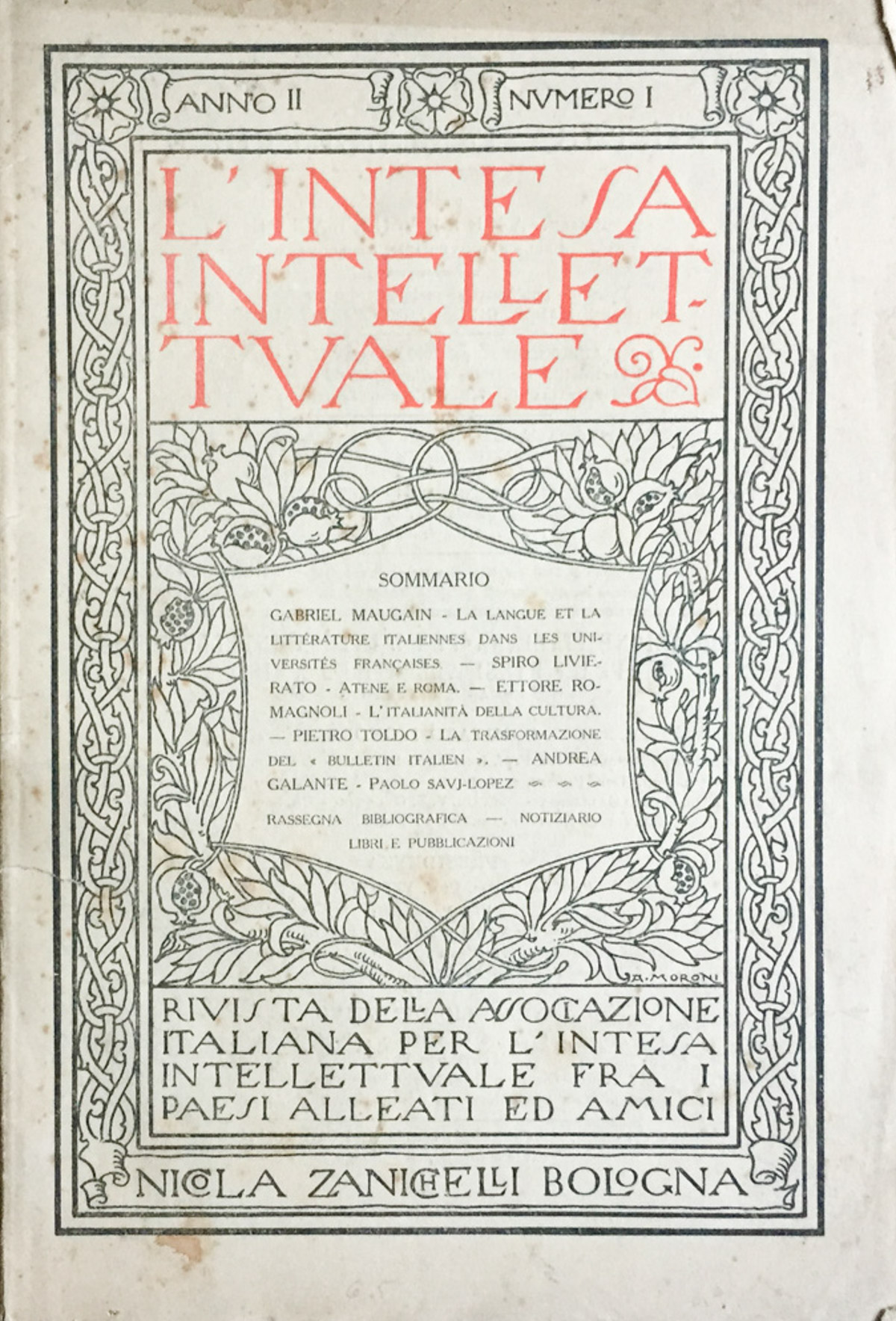 L'Intesa Intellettuale (rivista) 1919