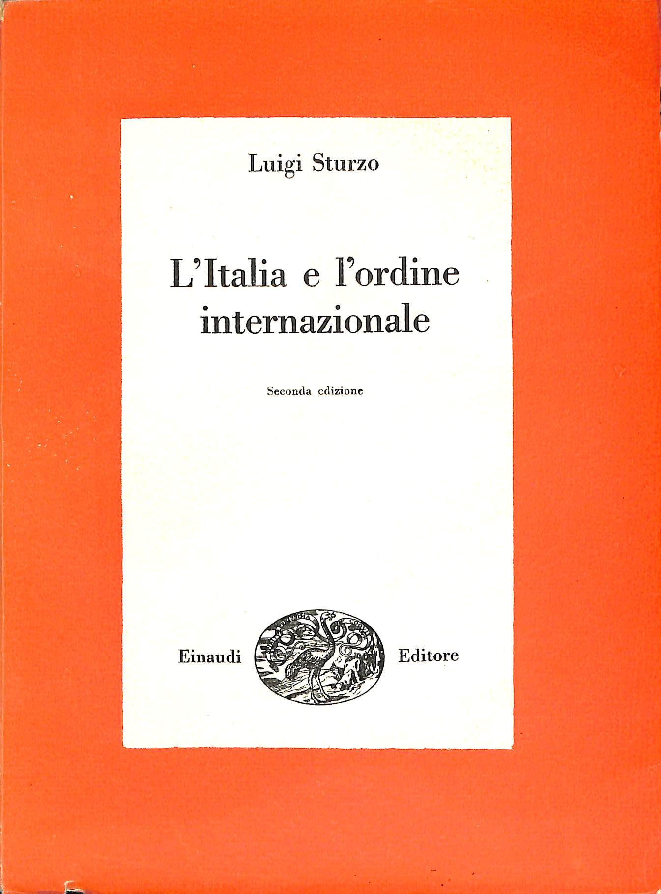 L'Italia e l'ordine internazionale