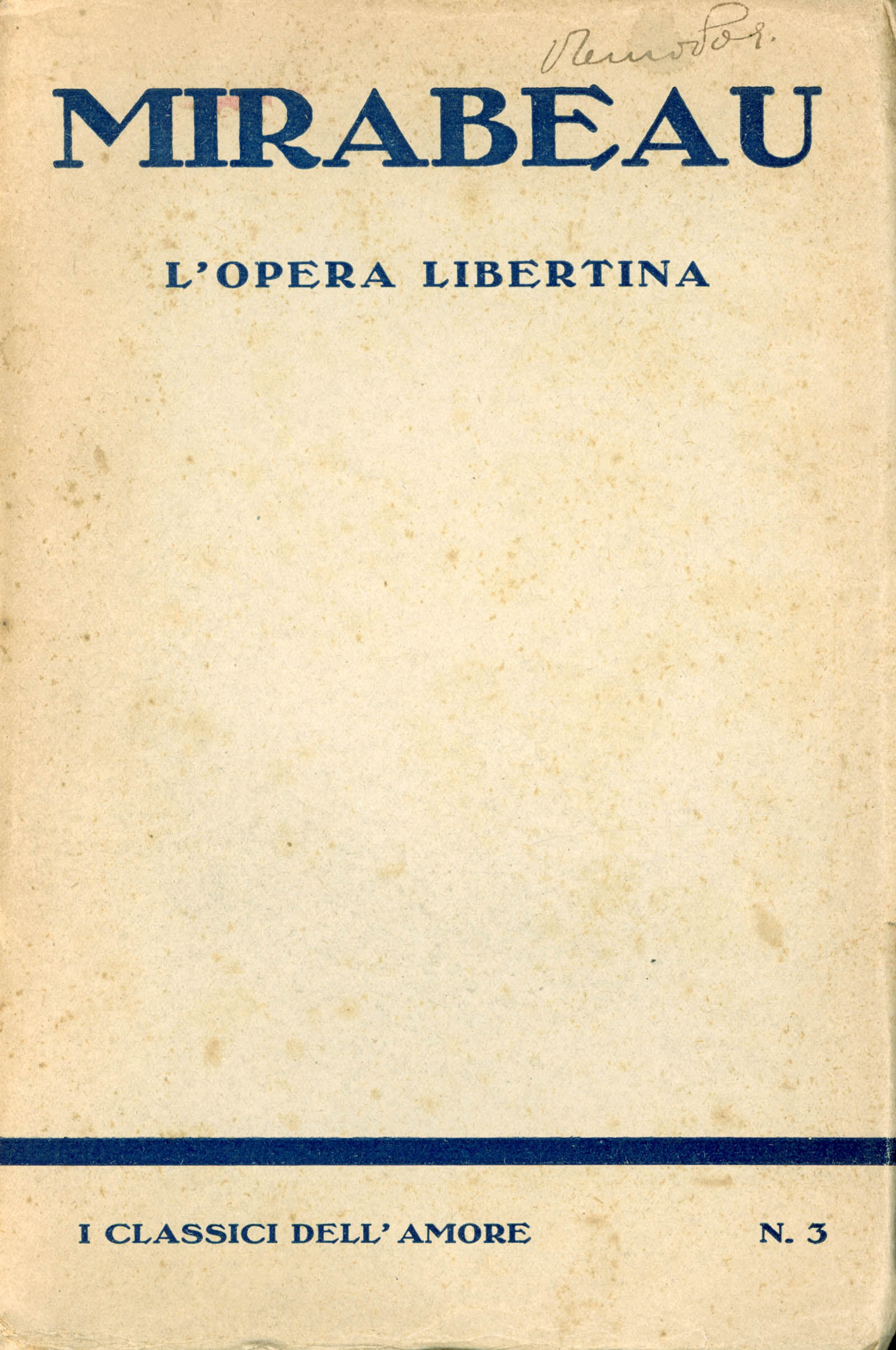 L'oera libertina. Erotica biblio � La mia conversione