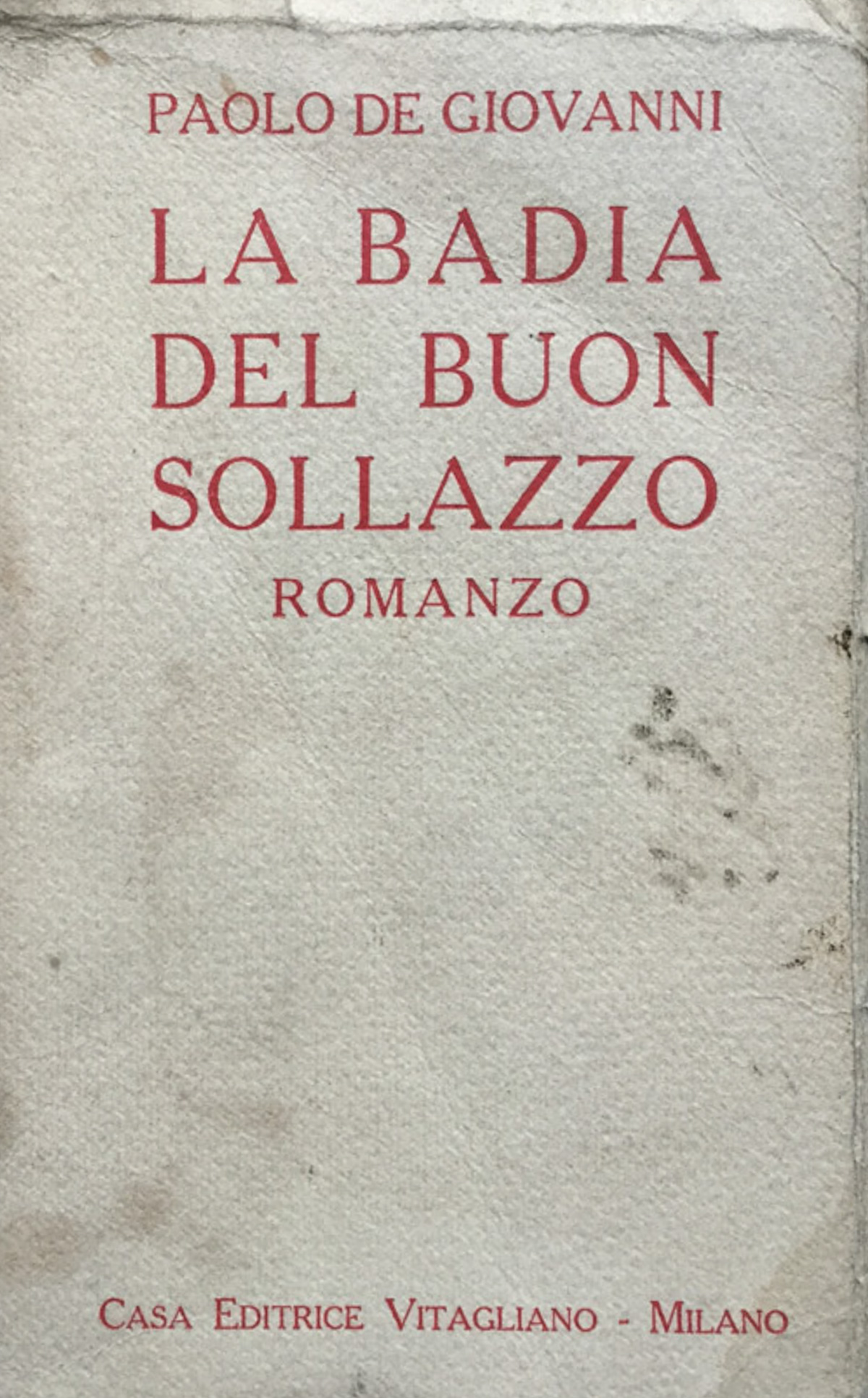 La badia del buon sollazzo. Rom.