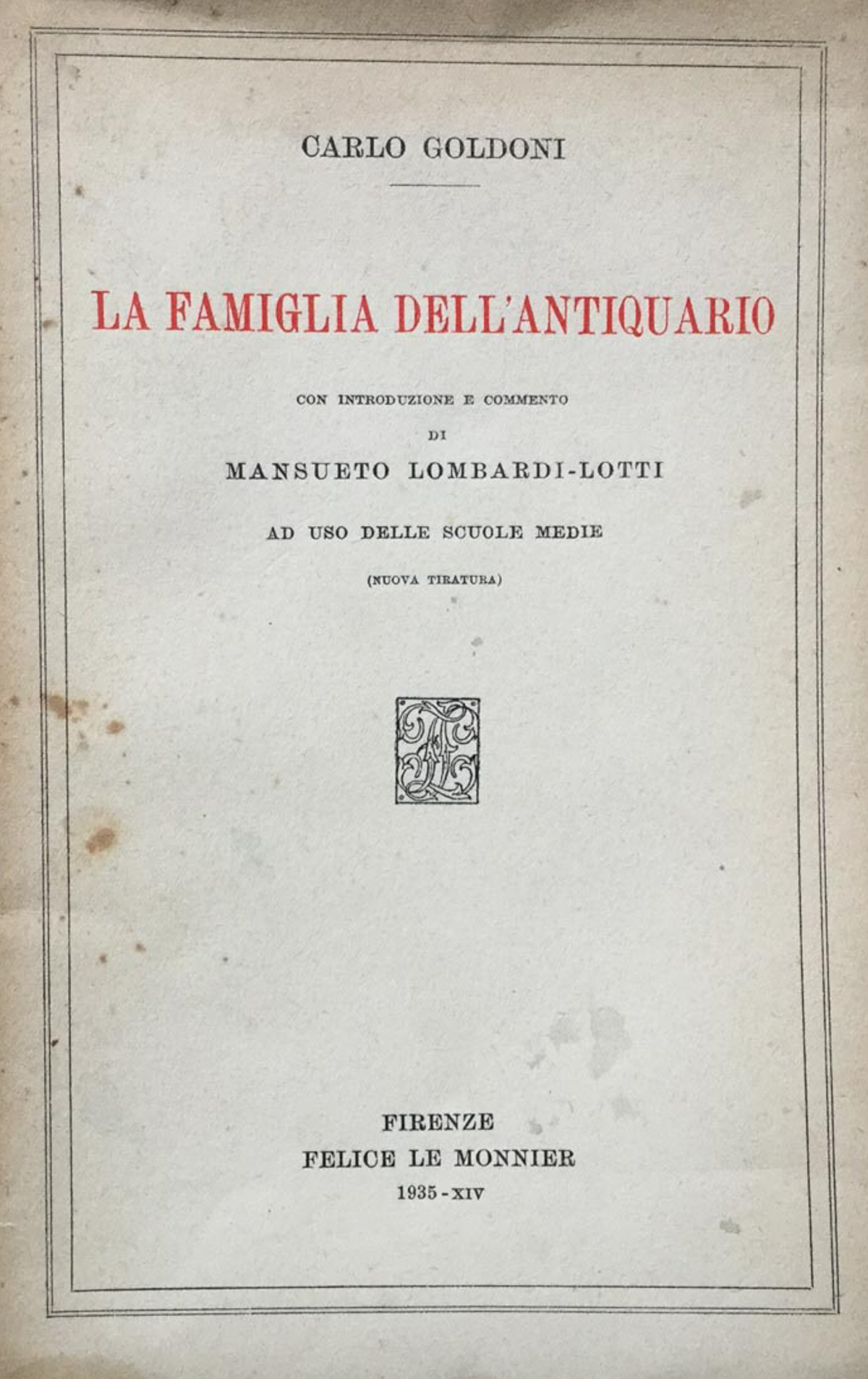 La famiglia dell'antiquario