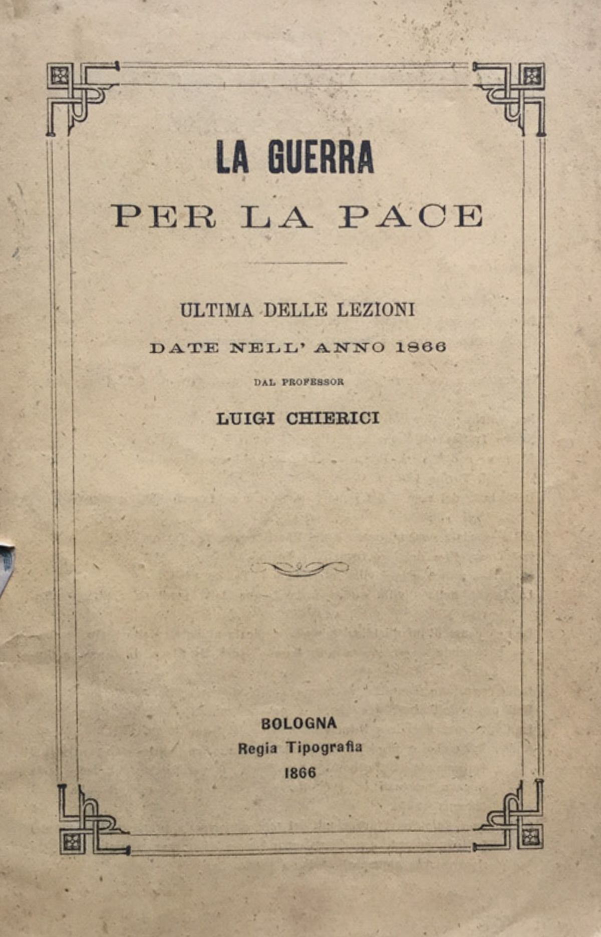 La guerra per la pace