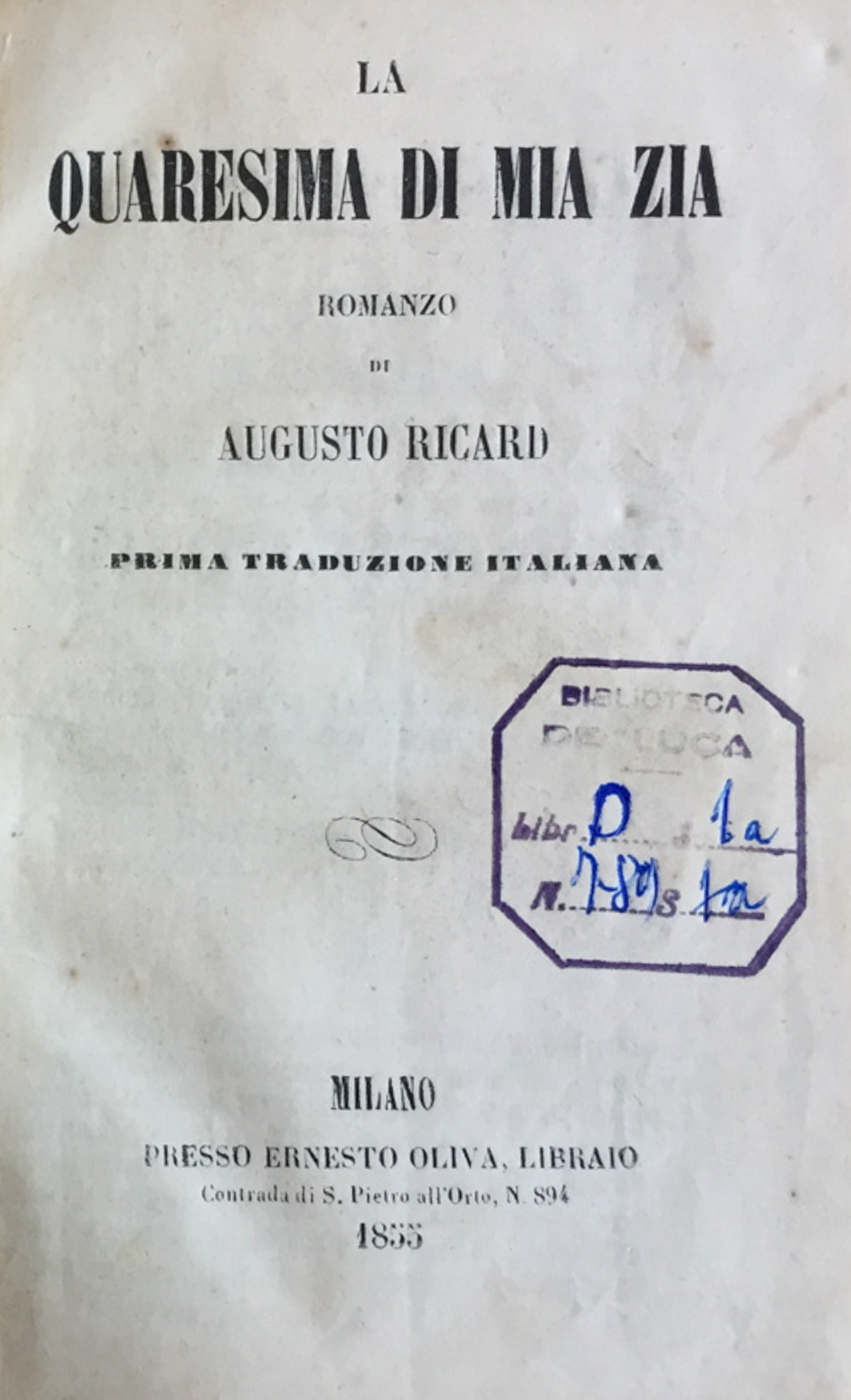 La quaresima di mia zia