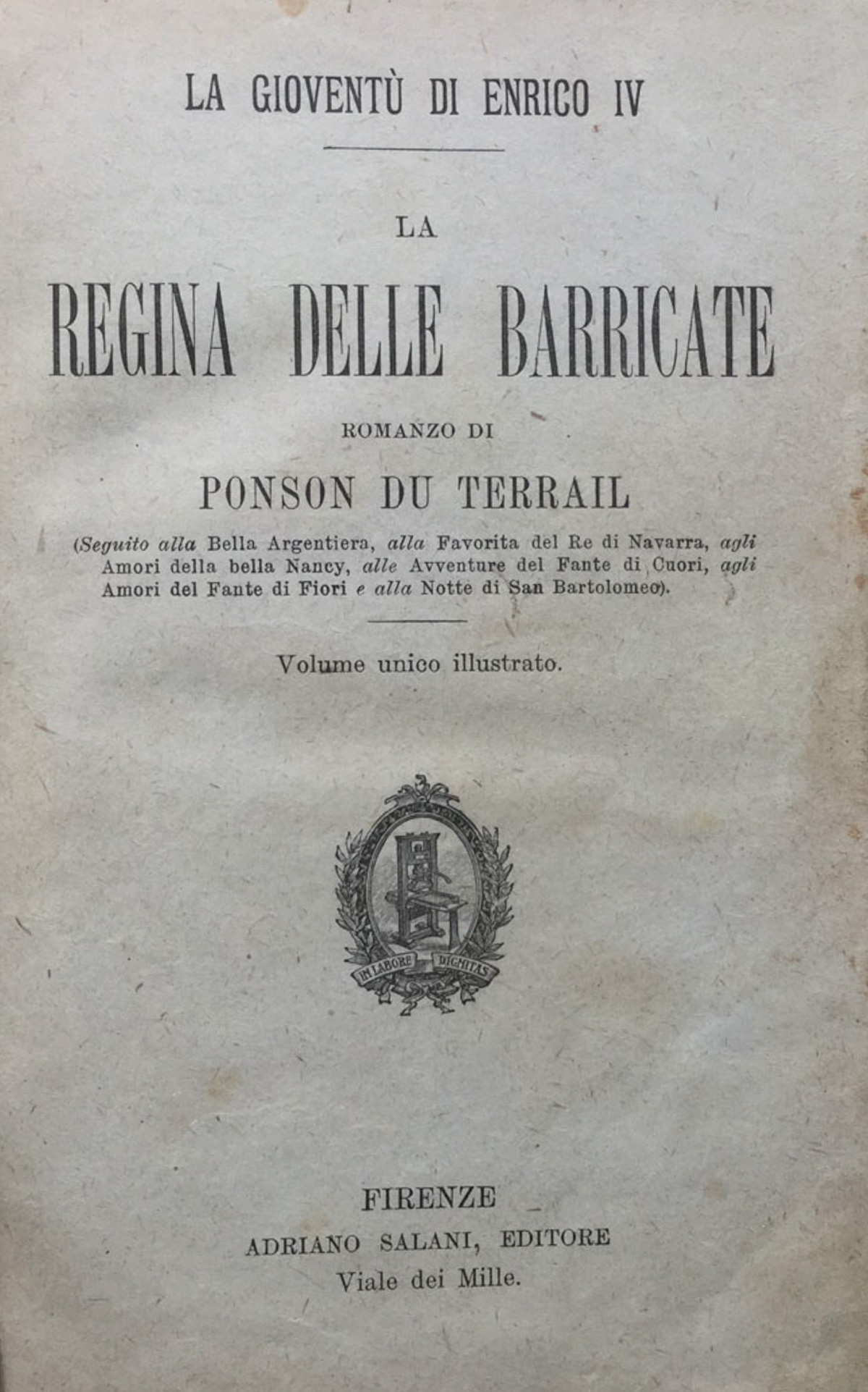 La regina delle barricate - Il regicida