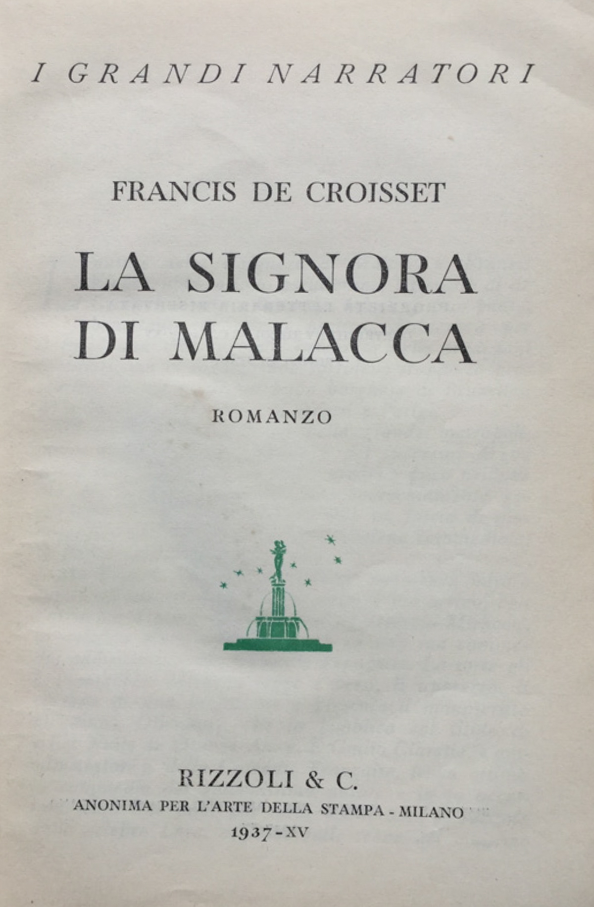 La signora di Malacca