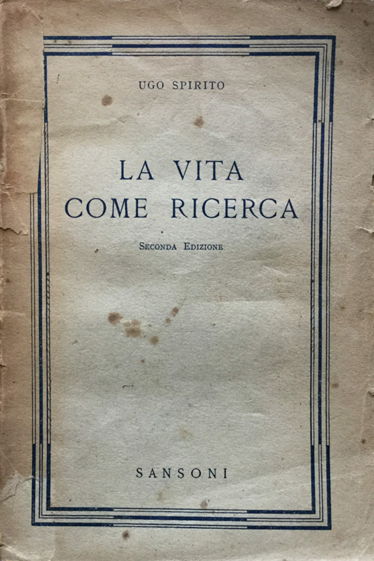 La vita come ricerca
