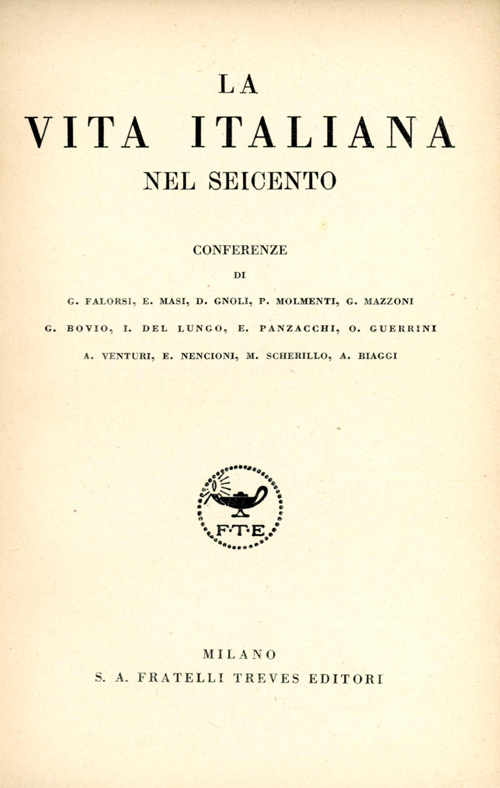La vita italiana nel Seicento