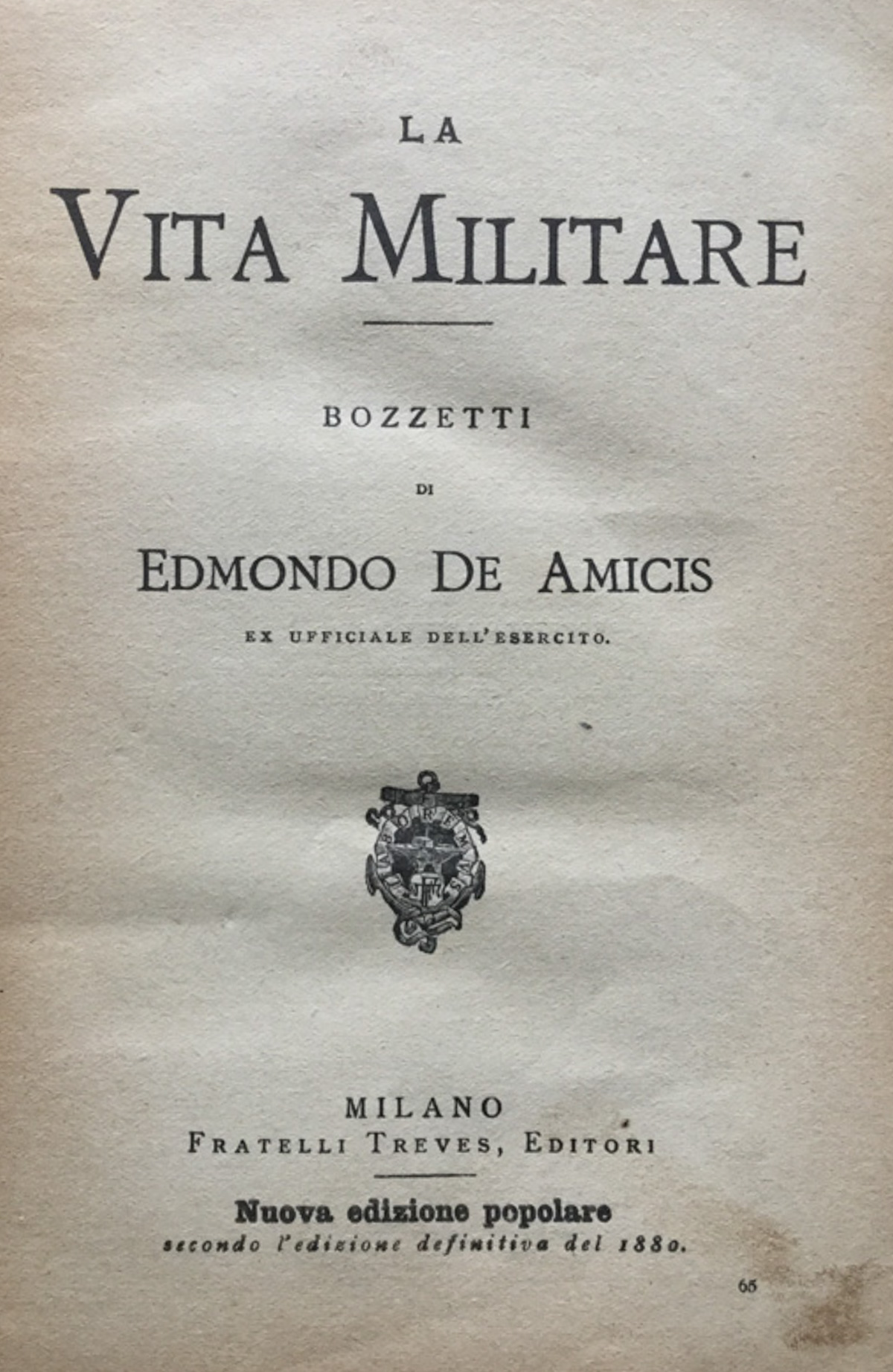 La Vita Militare. Bozzetti