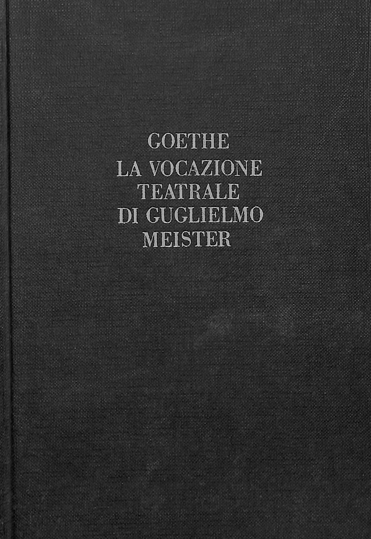 La vocazione teatrale di Guglielmo Meister