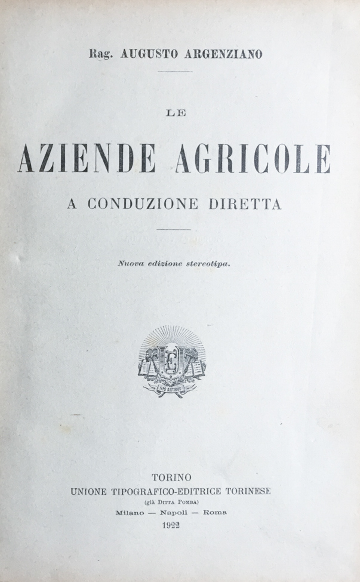 Le aziende agricole a conduzione diretta