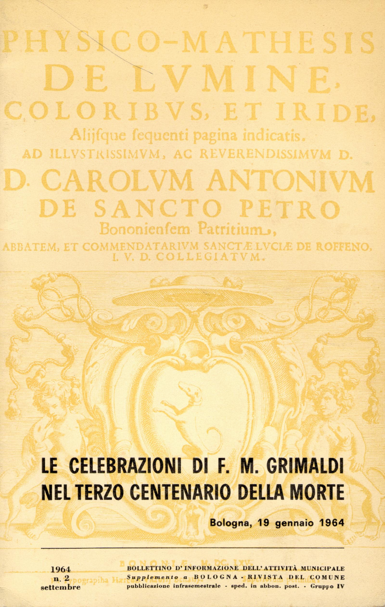 Le celebrazioni di F.M. Grimaldi nel terzo centenario della morte