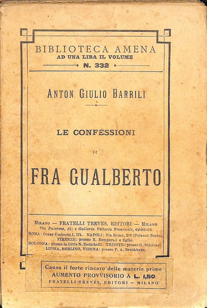 Le confessioni di fra Gualberto : storia del secolo XIV