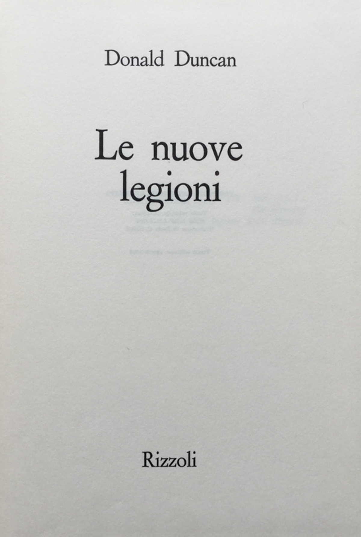 Le nuove legioni